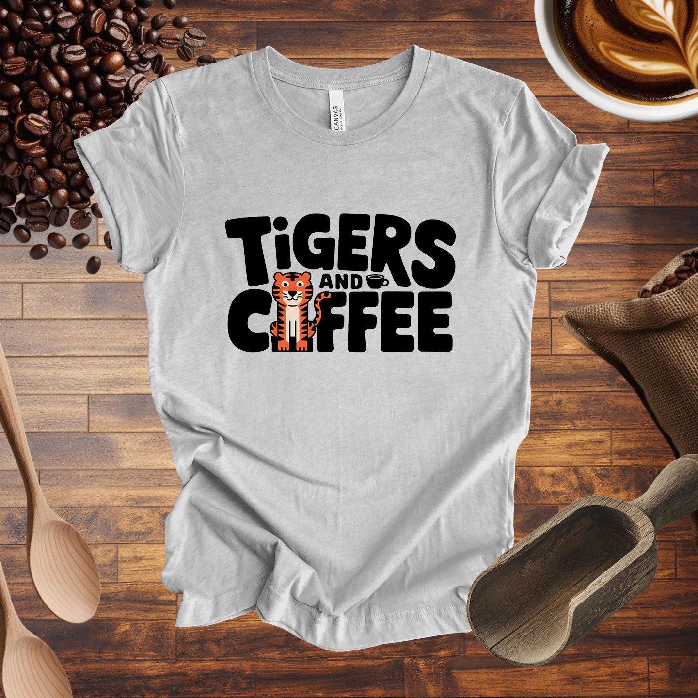 Tigers and Coffee Tee