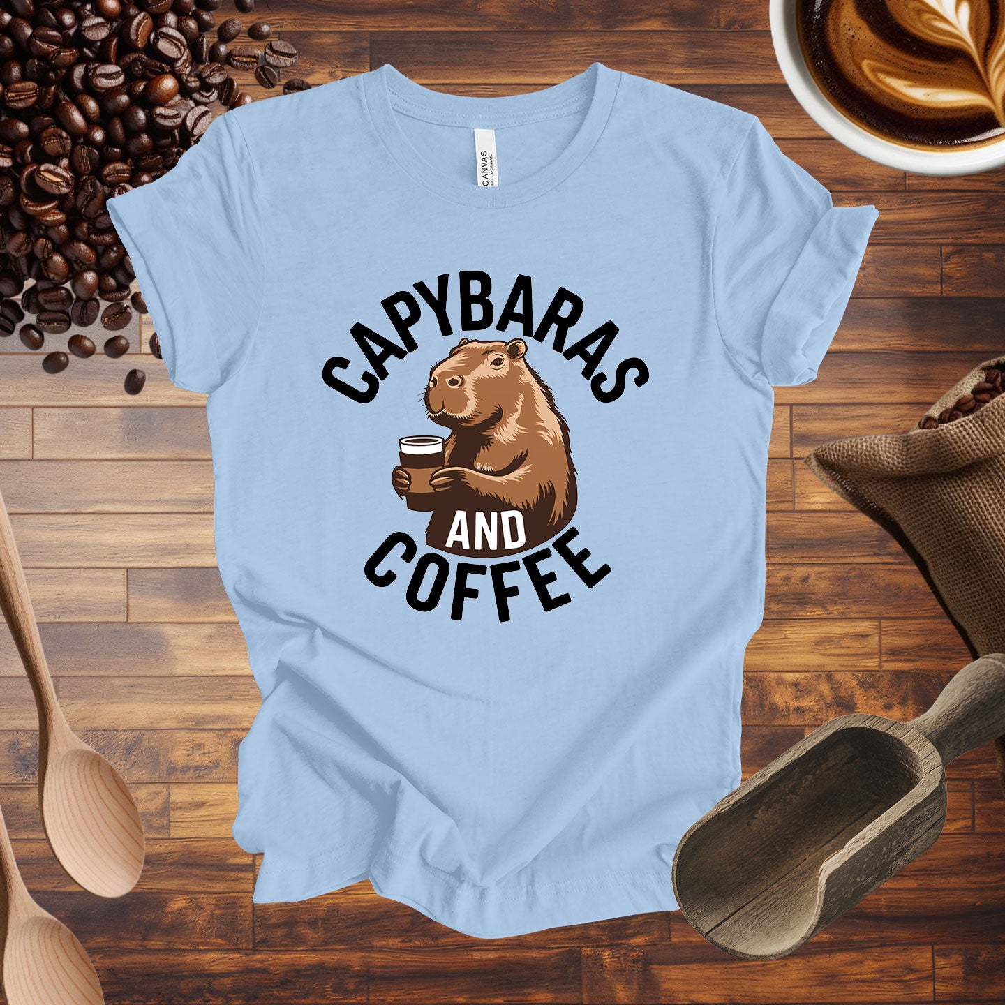 Capybaras and Coffee Tee