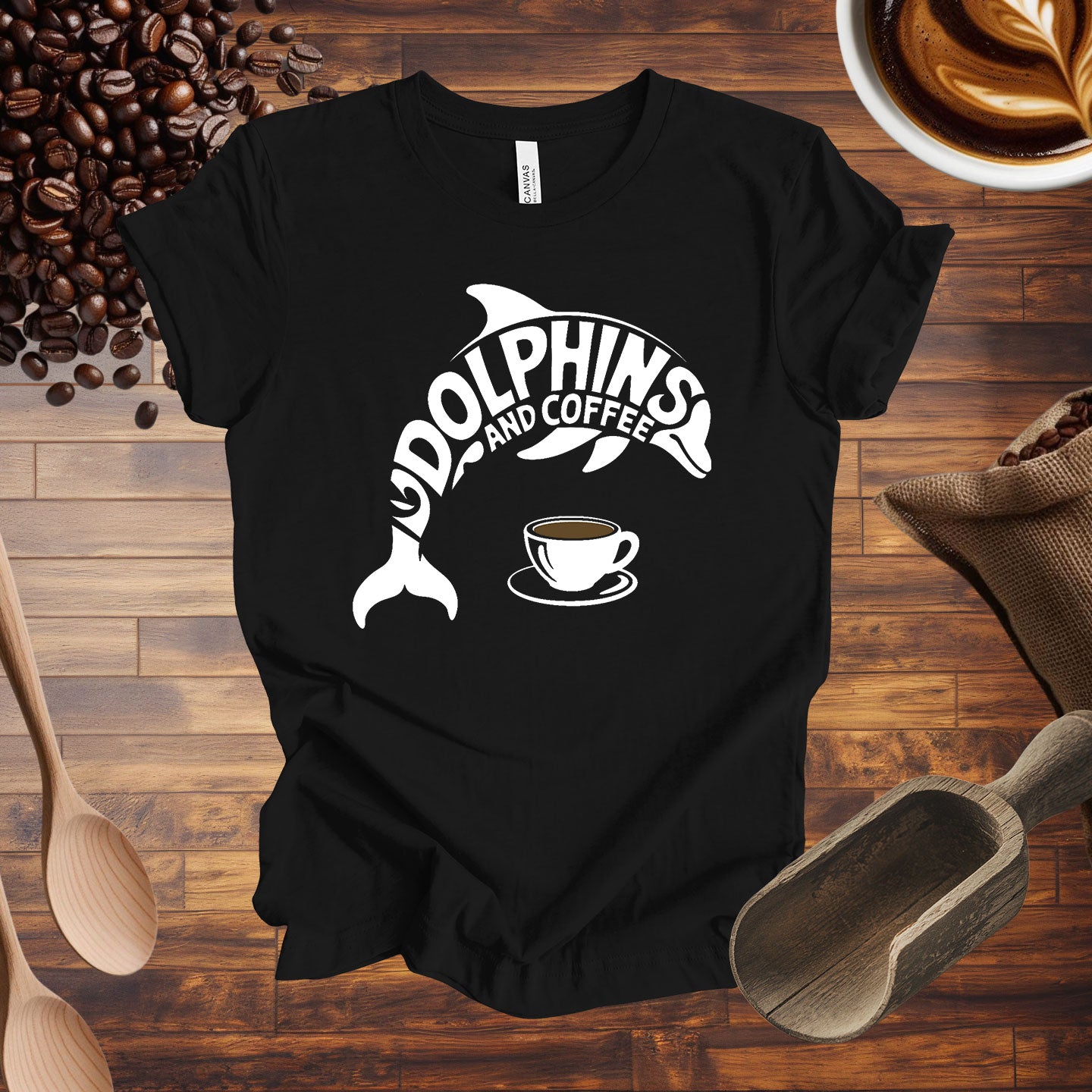 Dolphins and Coffee Tee