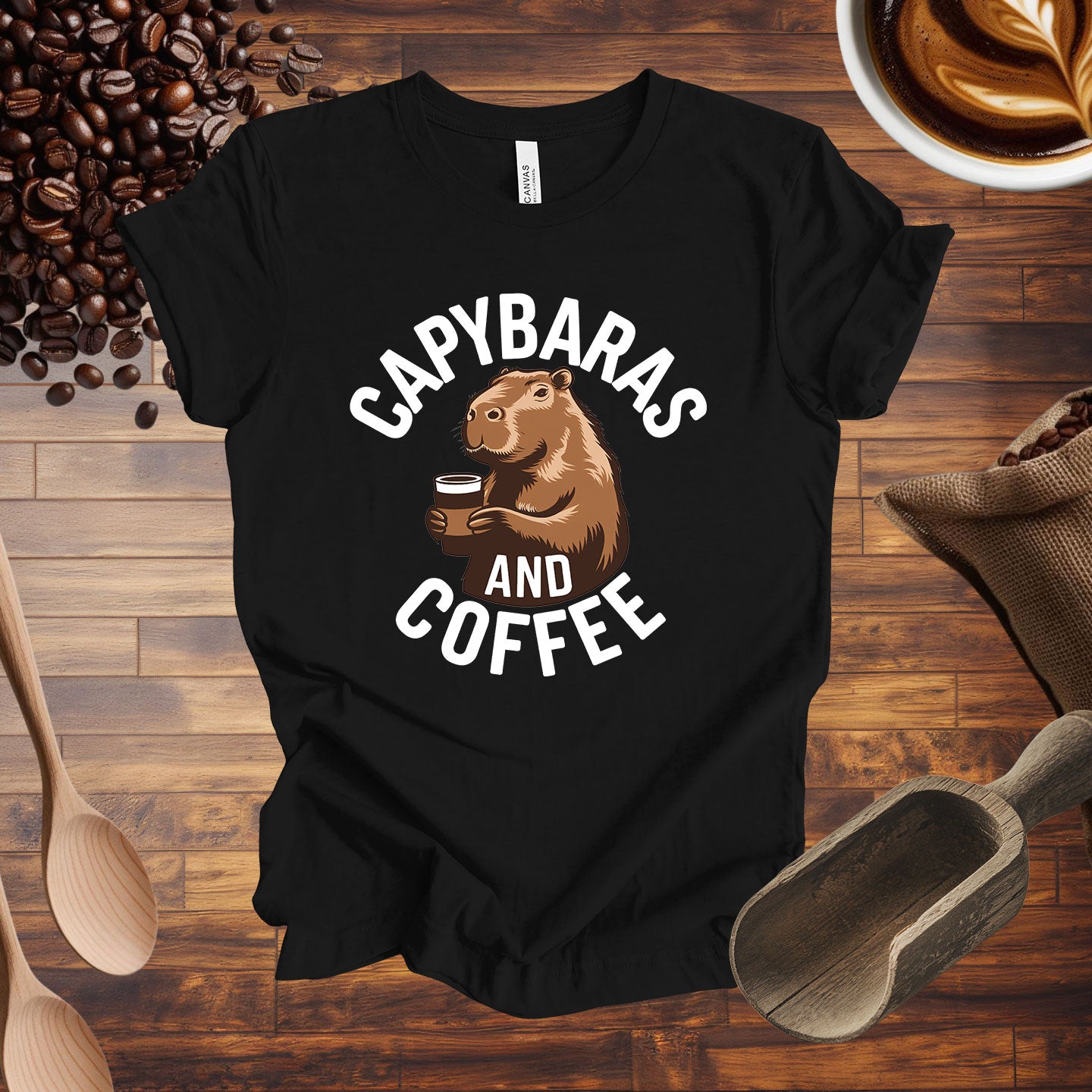 Capybaras and Coffee Tee