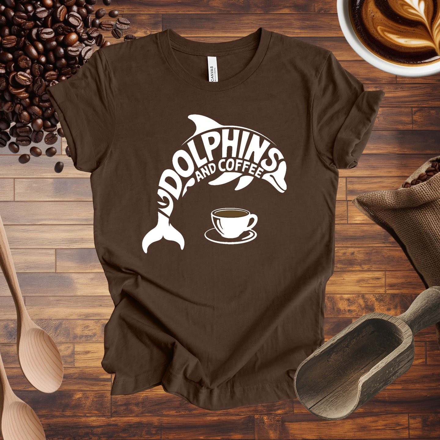 Dolphins and Coffee Tee