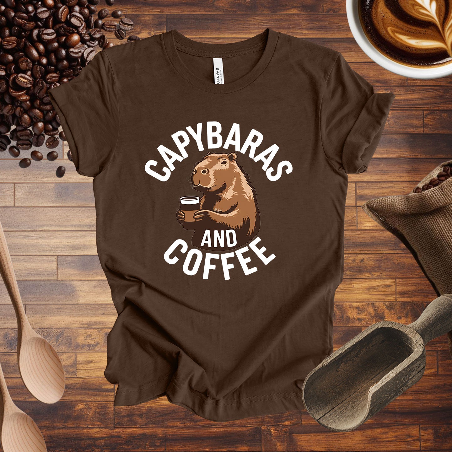 Capybaras and Coffee Tee