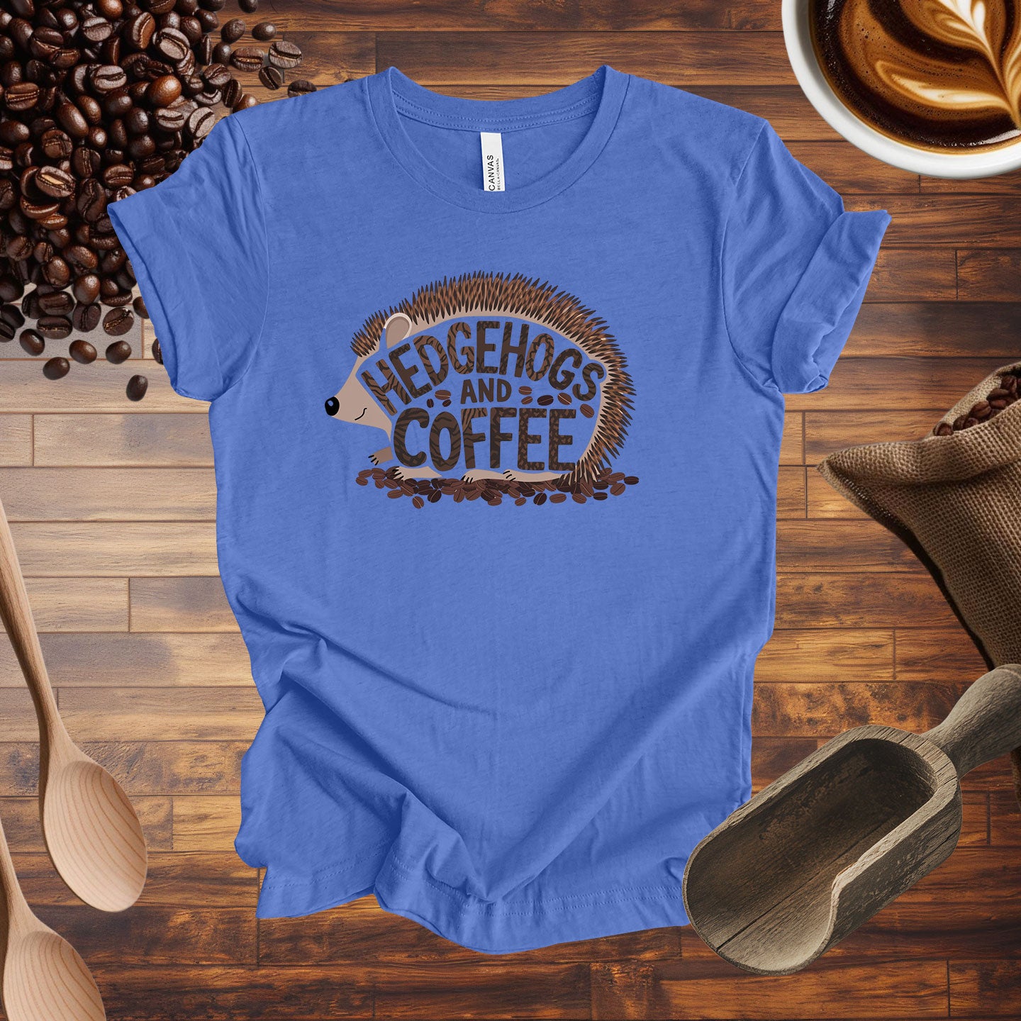 Hedgehogs and Coffee Tee