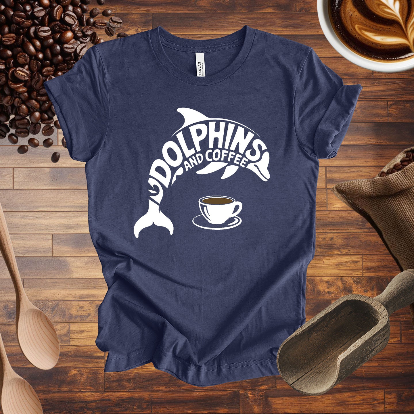 Dolphins and Coffee Tee