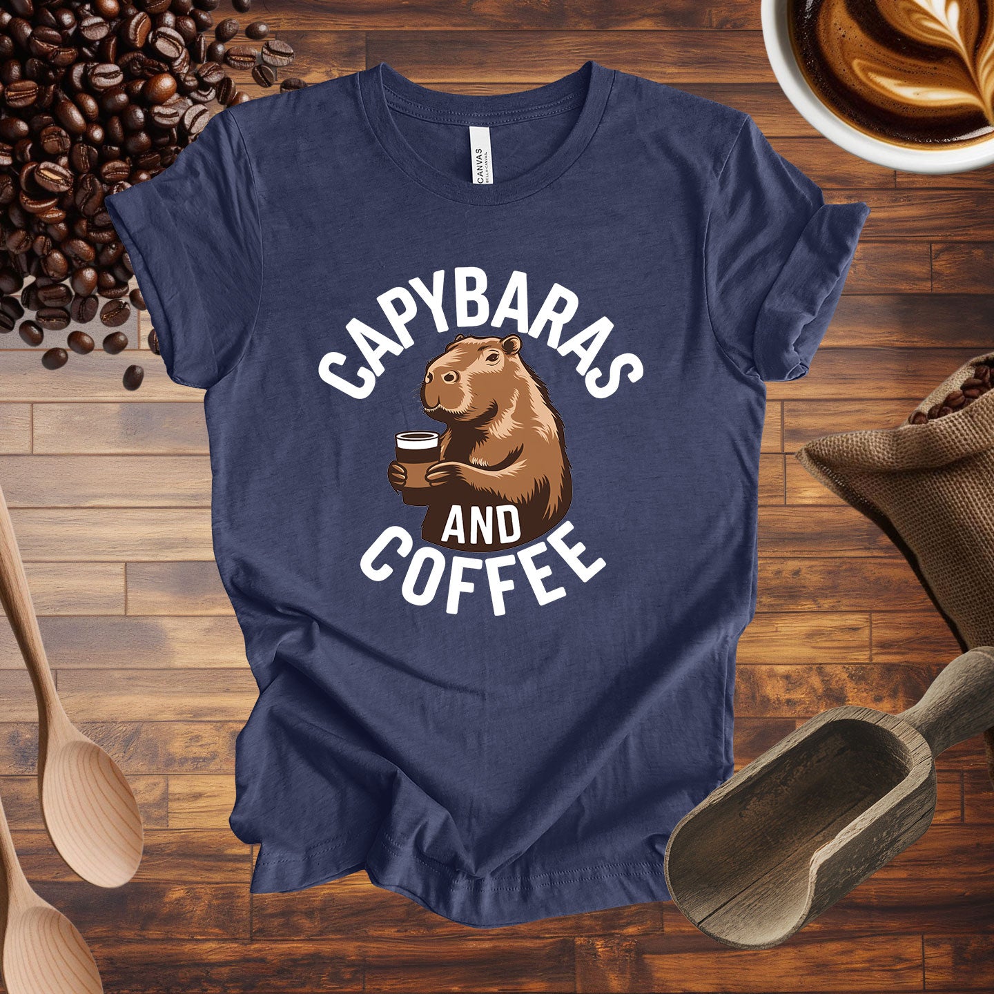 Capybaras and Coffee Tee