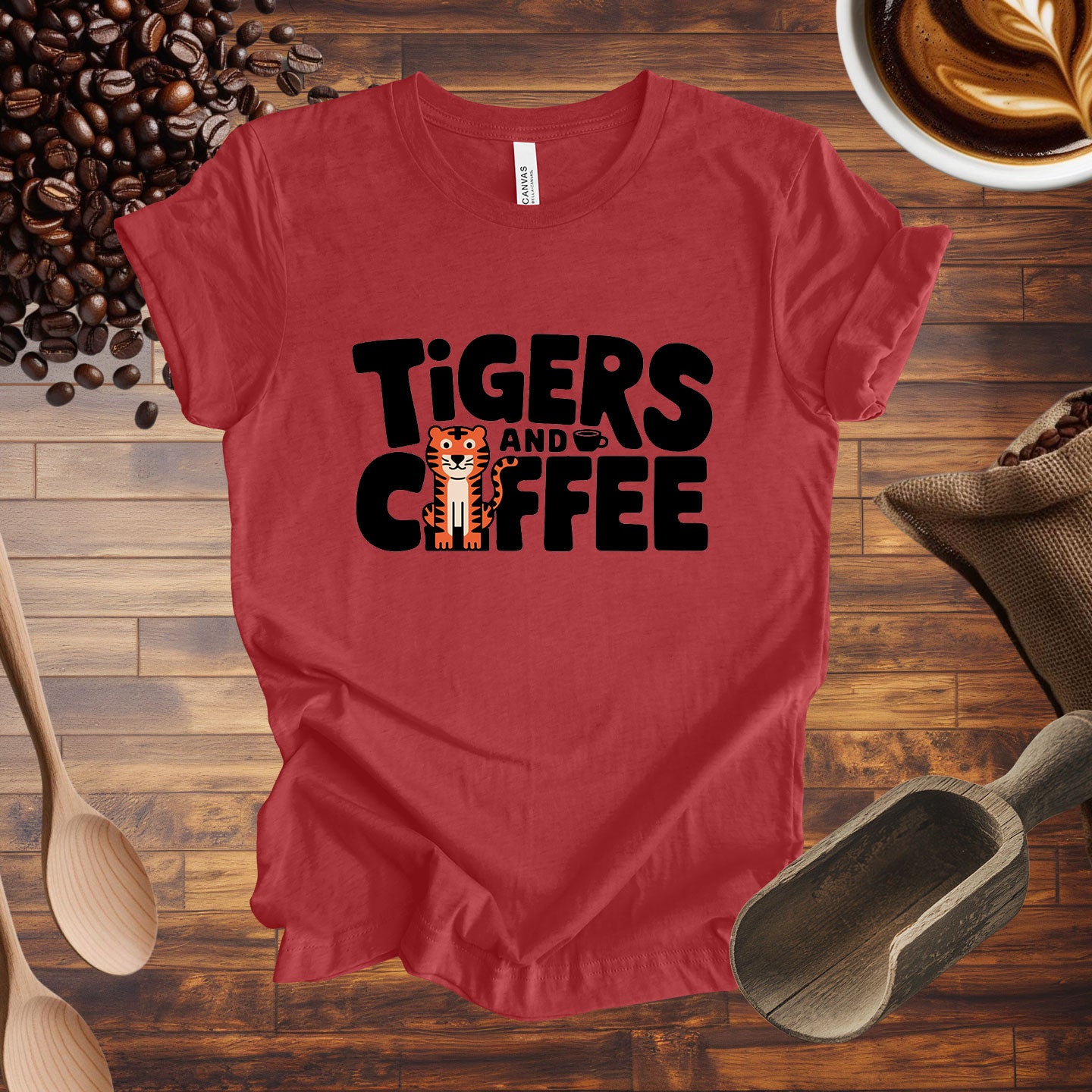 Tigers and Coffee Tee