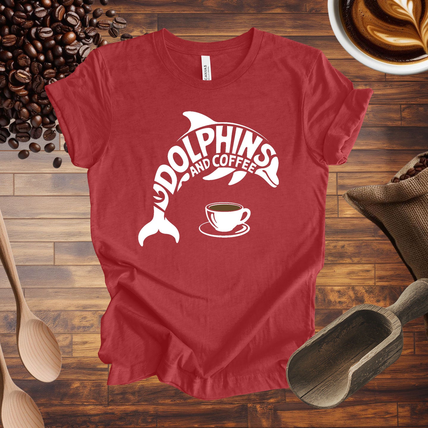 Dolphins and Coffee Tee
