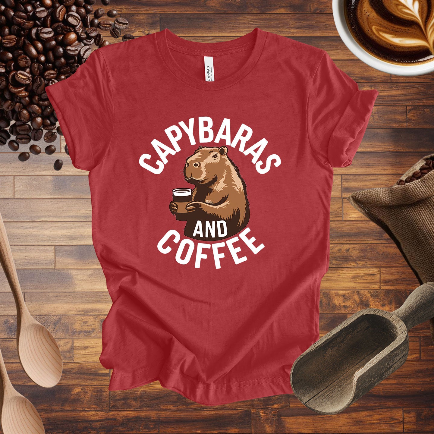 Capybaras and Coffee Tee