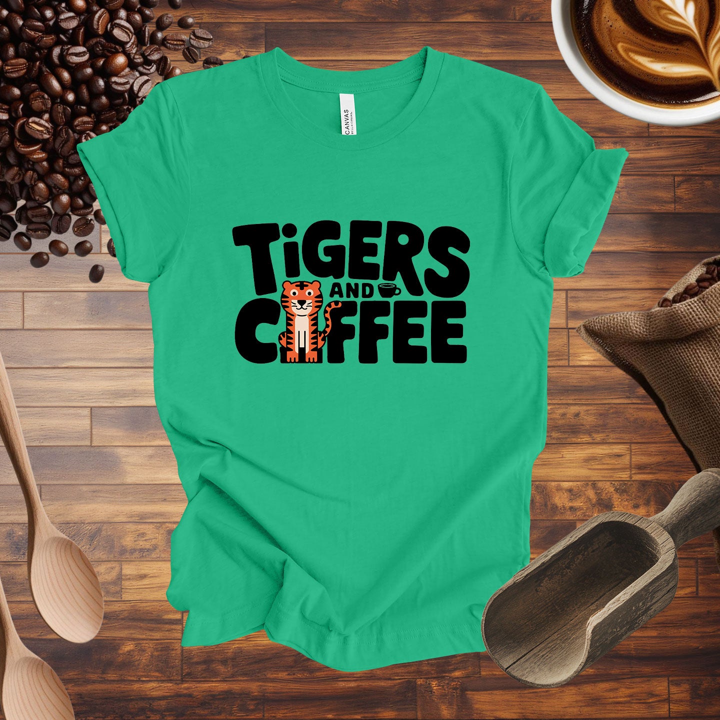 Tigers and Coffee Tee