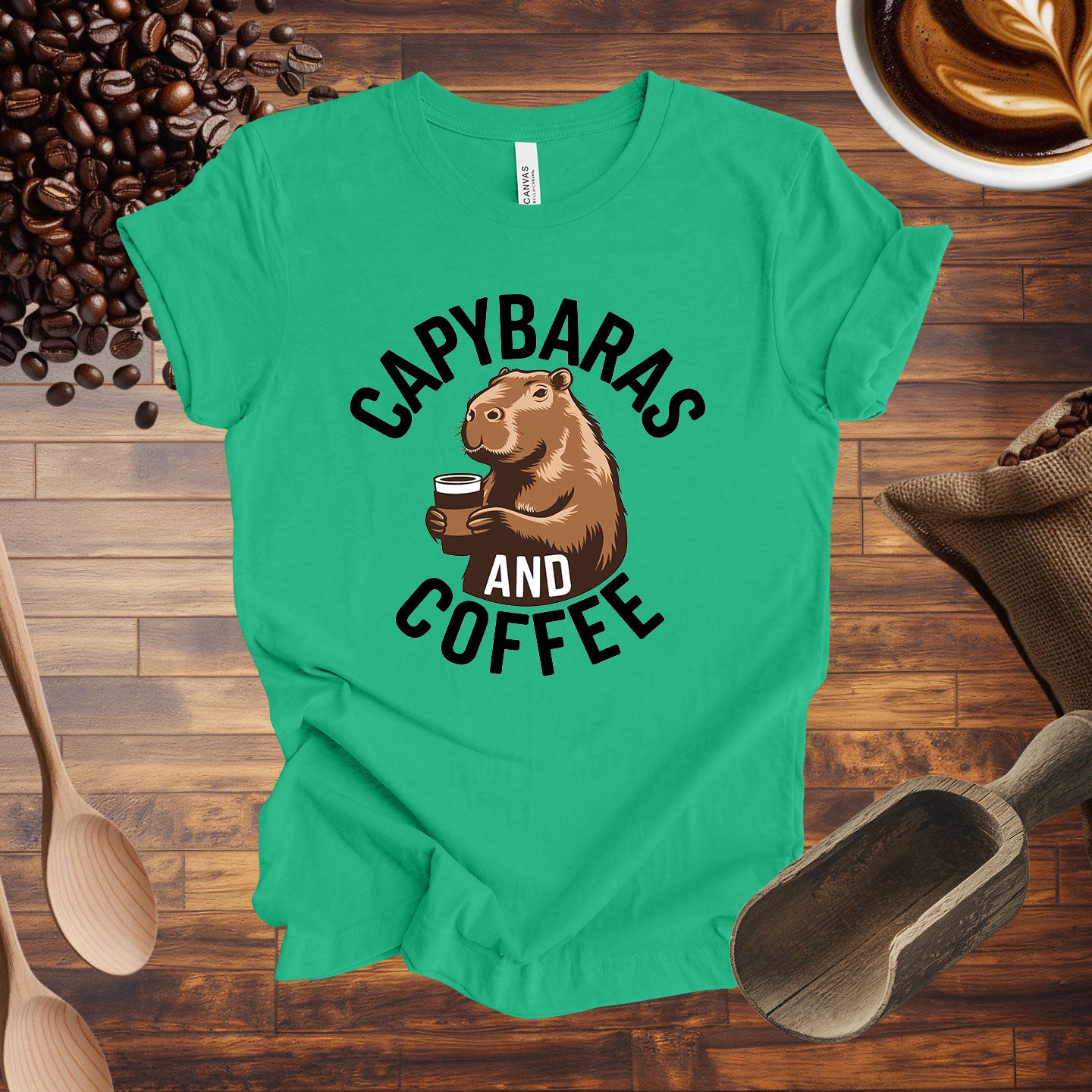 Capybaras and Coffee Tee