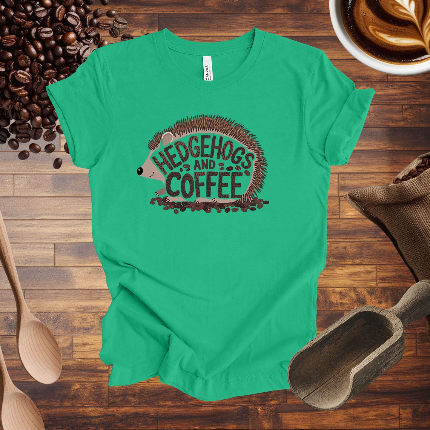 Hedgehogs and Coffee Tee