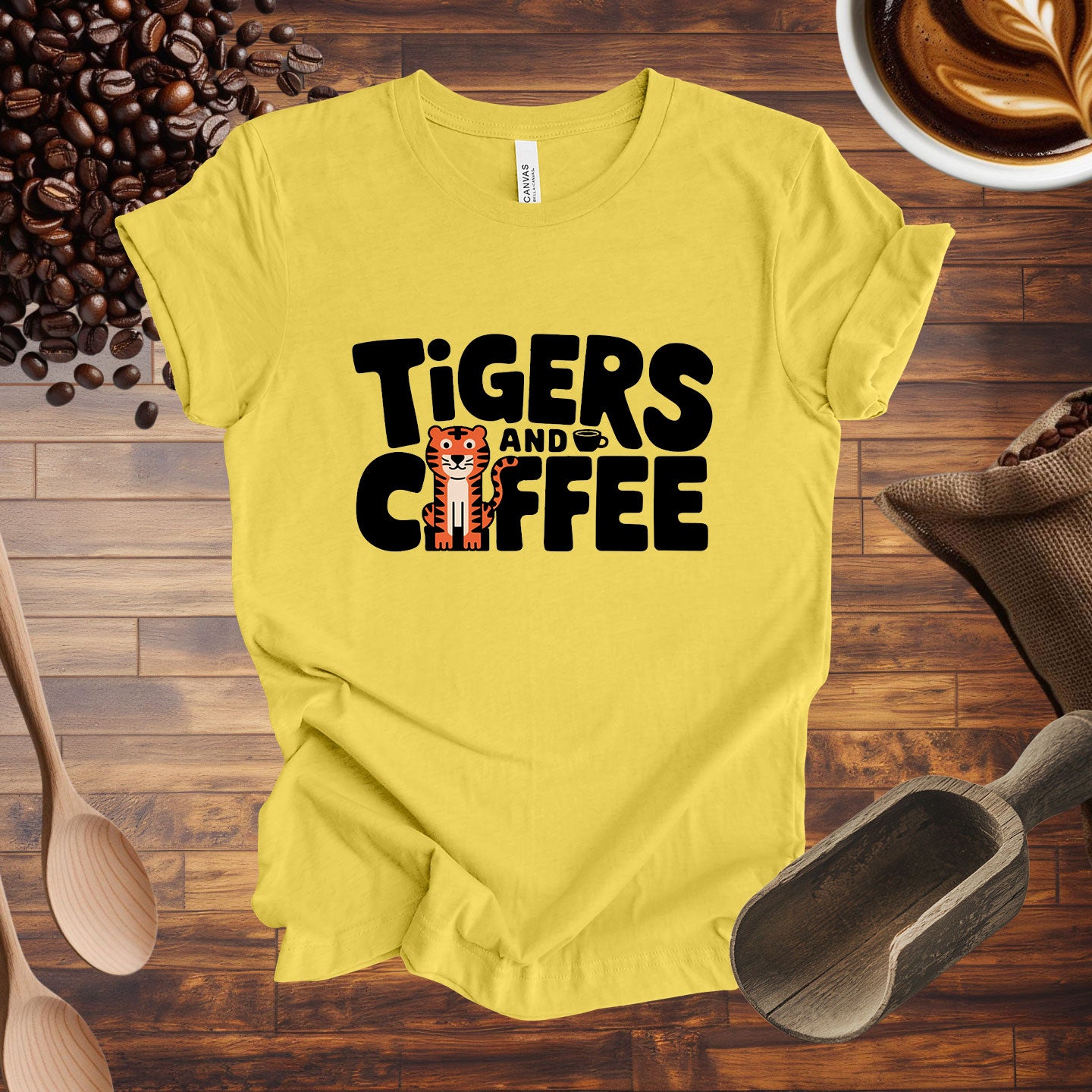 Tigers and Coffee Tee