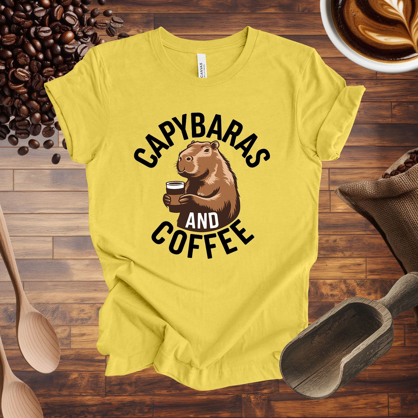 Capybaras and Coffee Tee