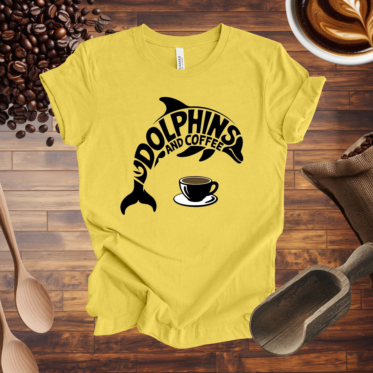 Dolphins and Coffee Tee