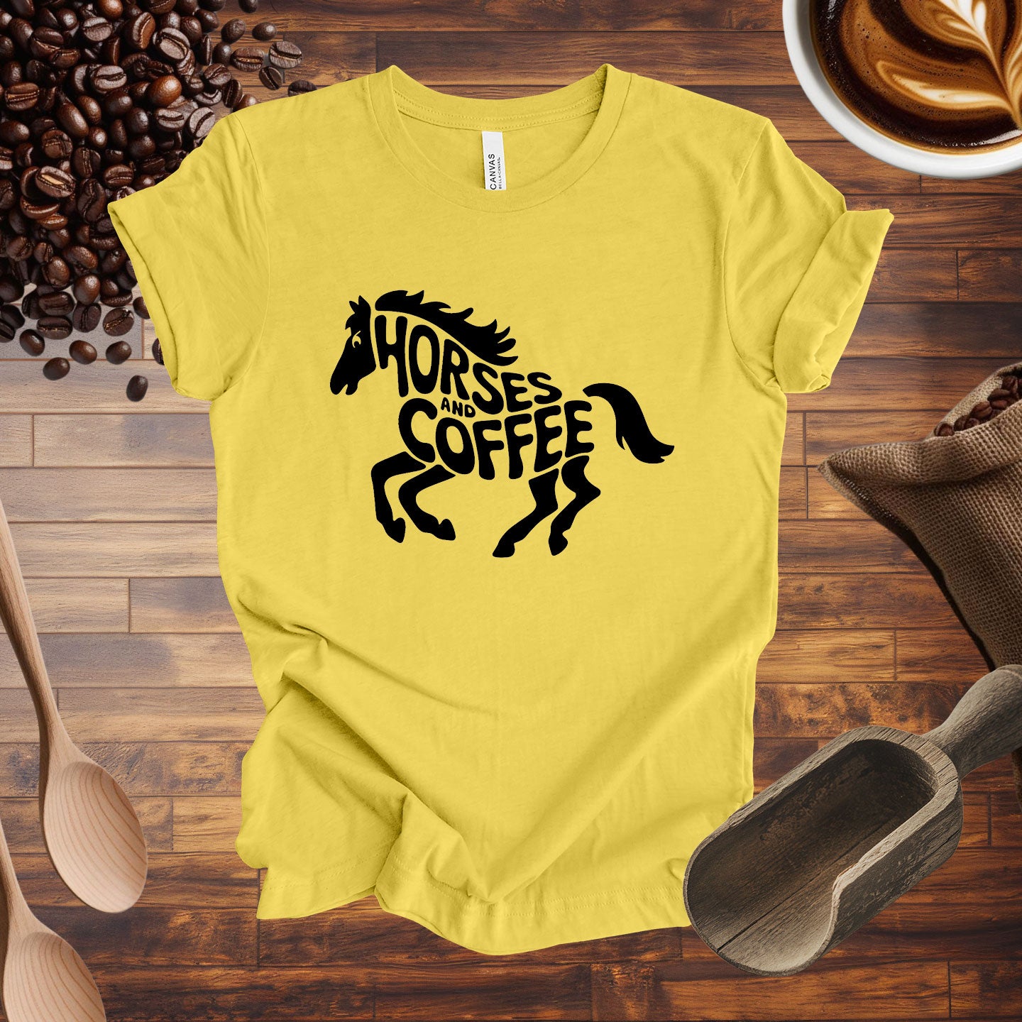 Horses and Coffee Tee