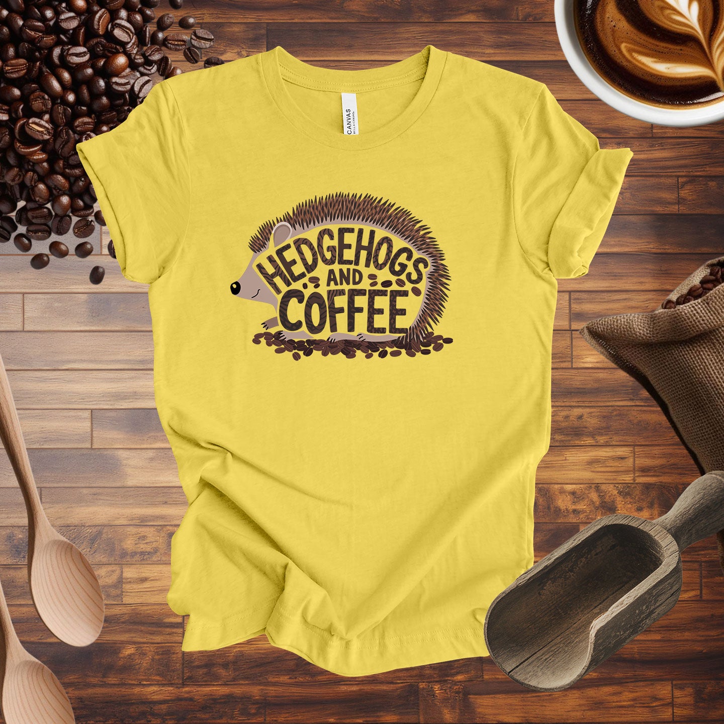 Hedgehogs and Coffee Tee