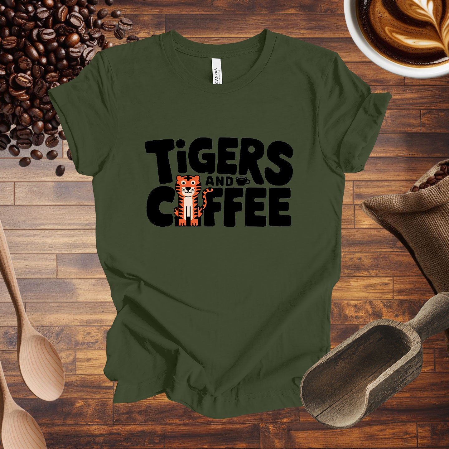Tigers and Coffee Tee