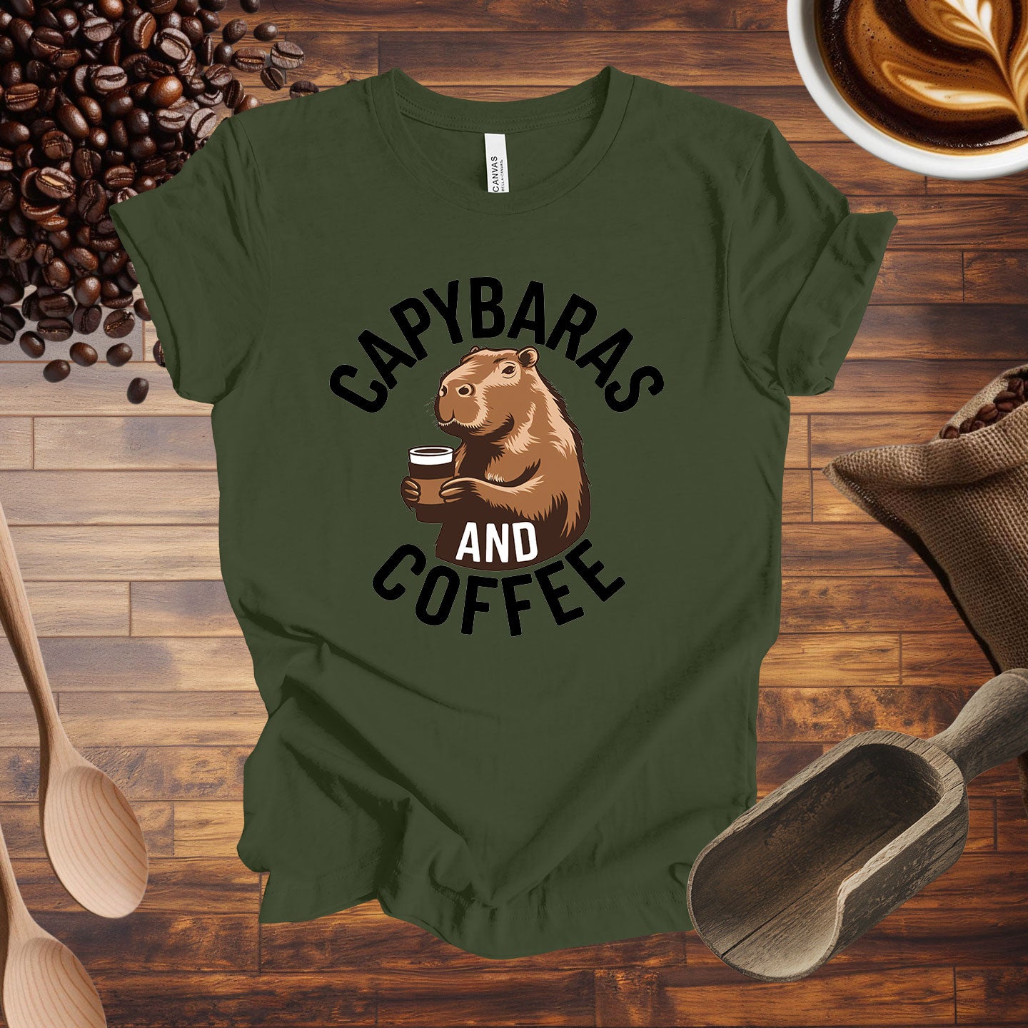 Capybaras and Coffee Tee