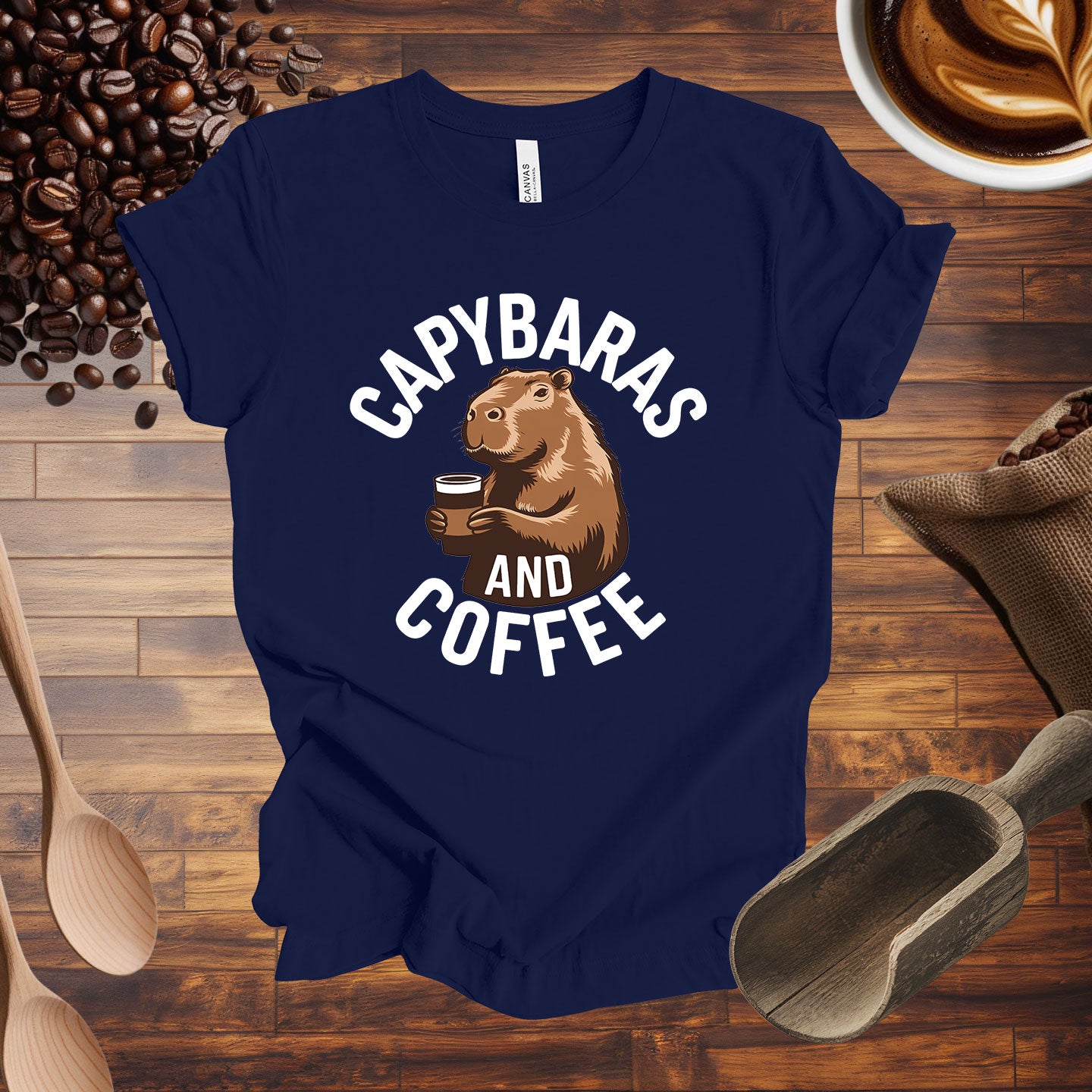 Capybaras and Coffee Tee