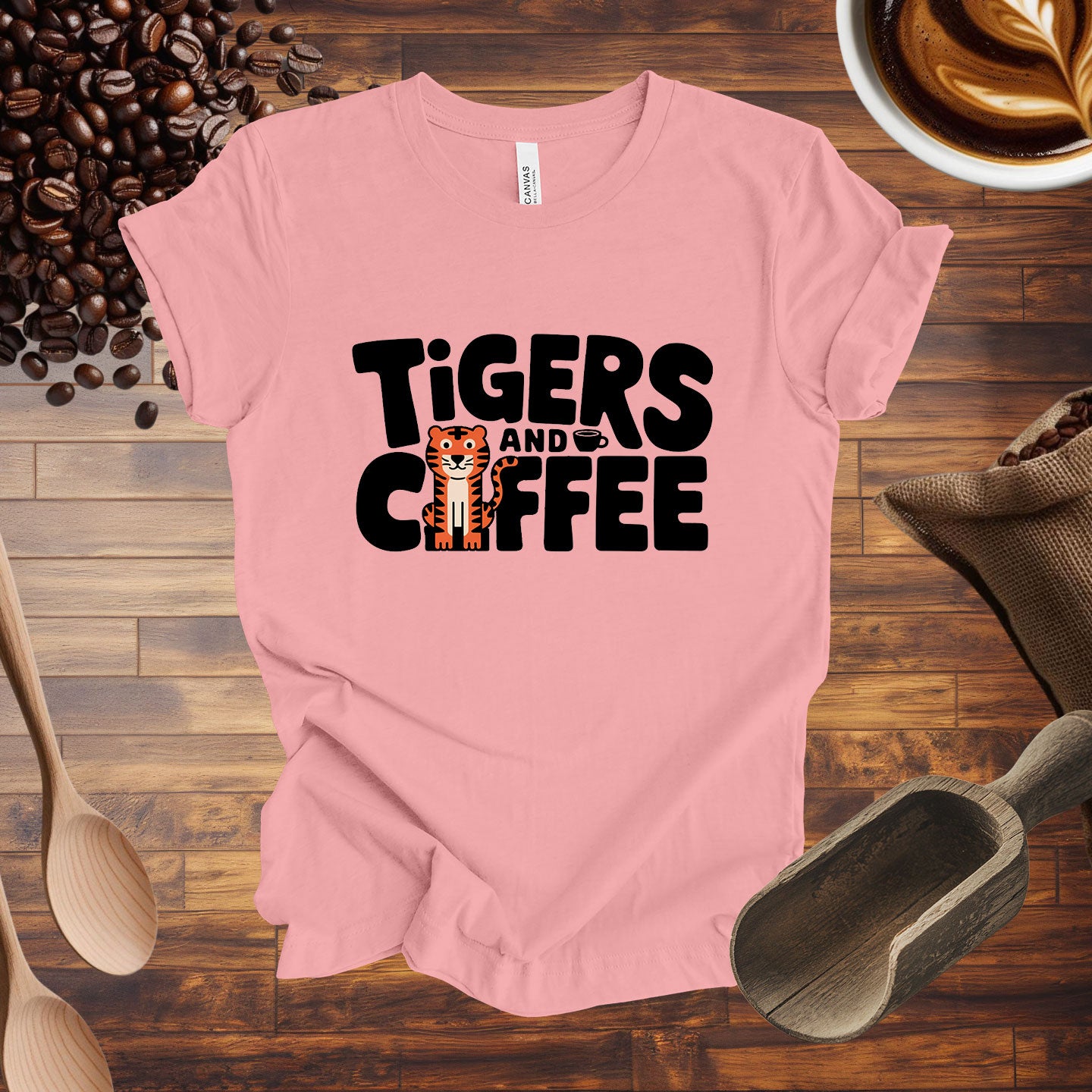 Tigers and Coffee Tee