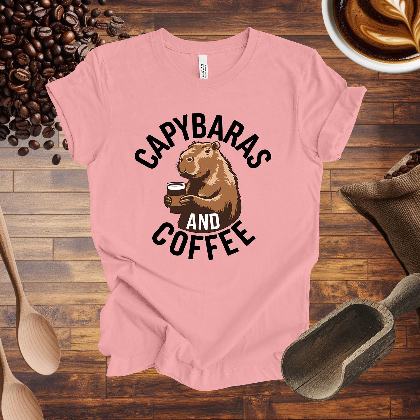Capybaras and Coffee Tee