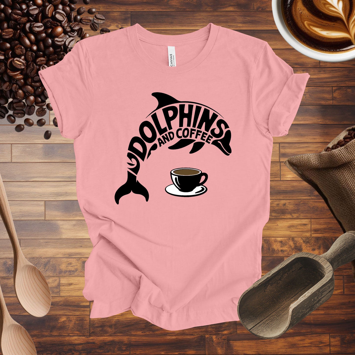 Dolphins and Coffee Tee