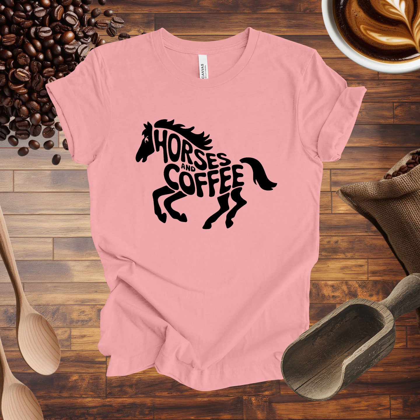 Horses and Coffee Tee