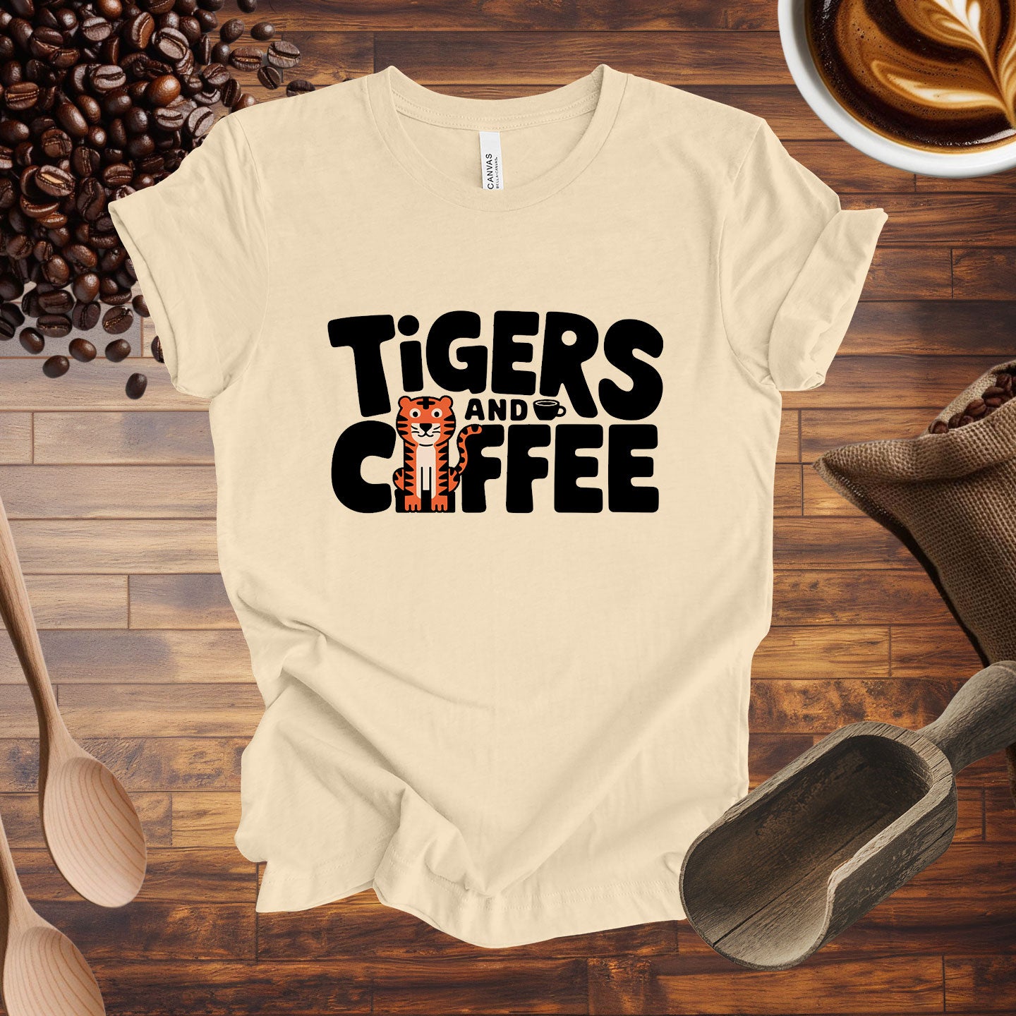 Tigers and Coffee Tee