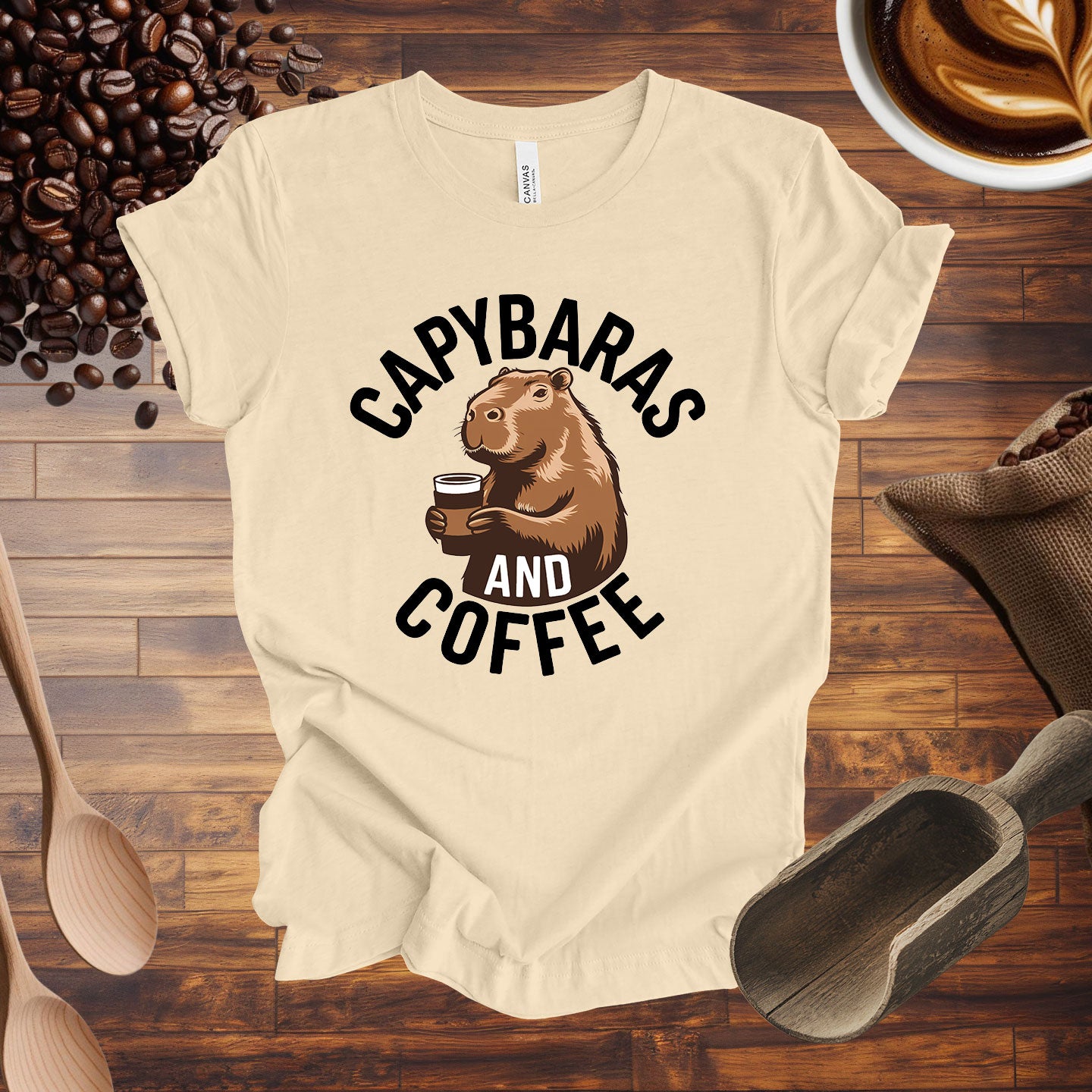 Capybaras and Coffee Tee