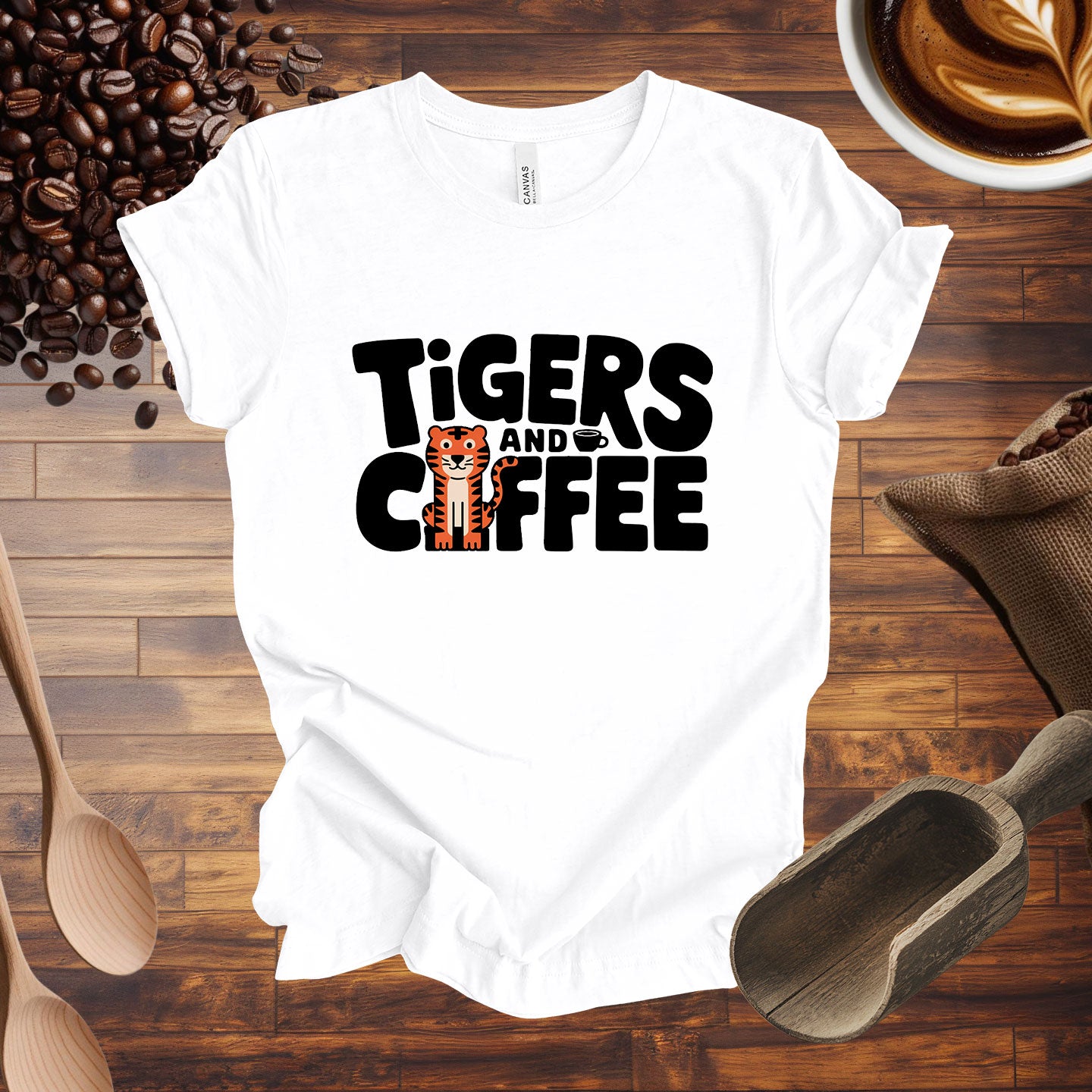 Tigers and Coffee Tee