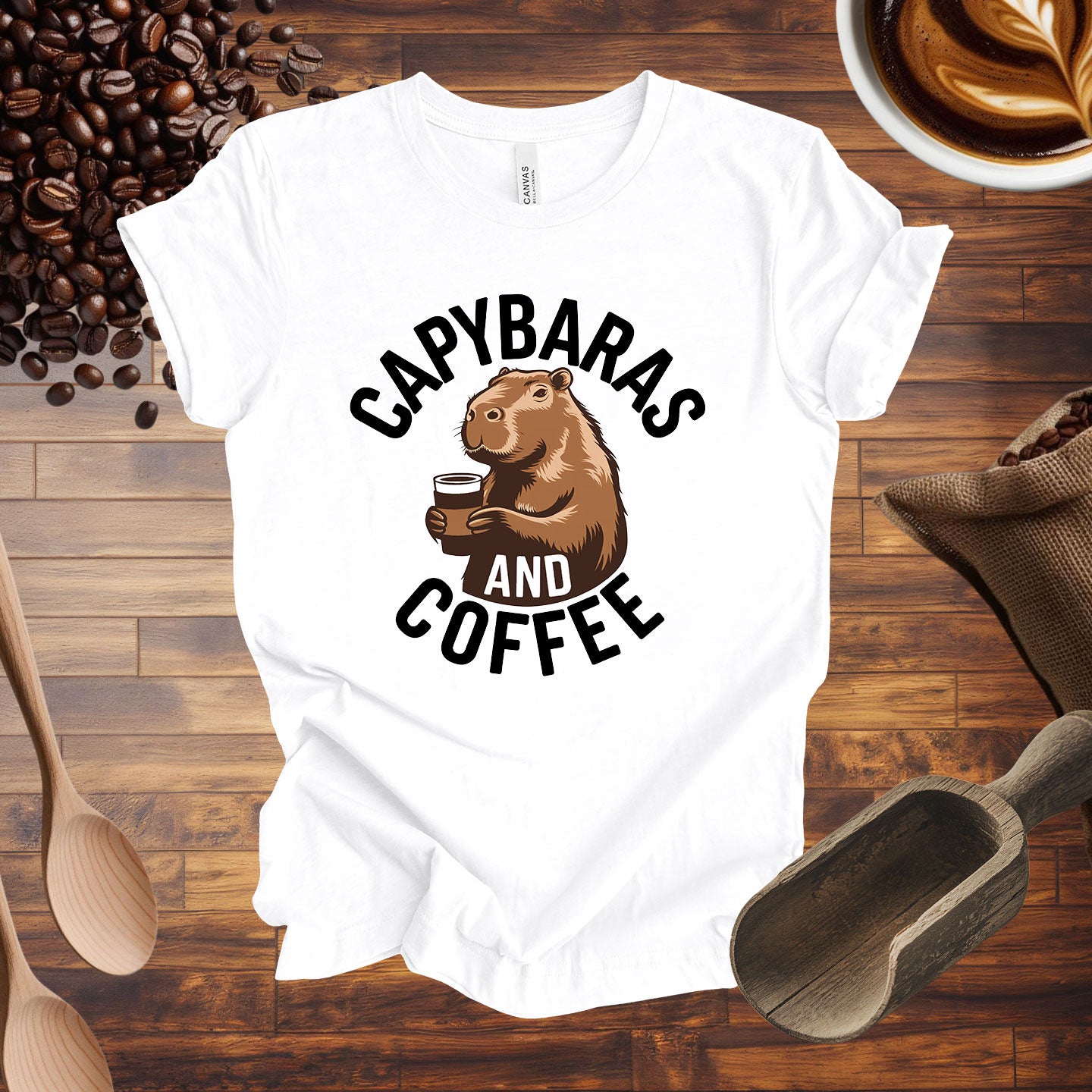 Capybaras and Coffee Tee