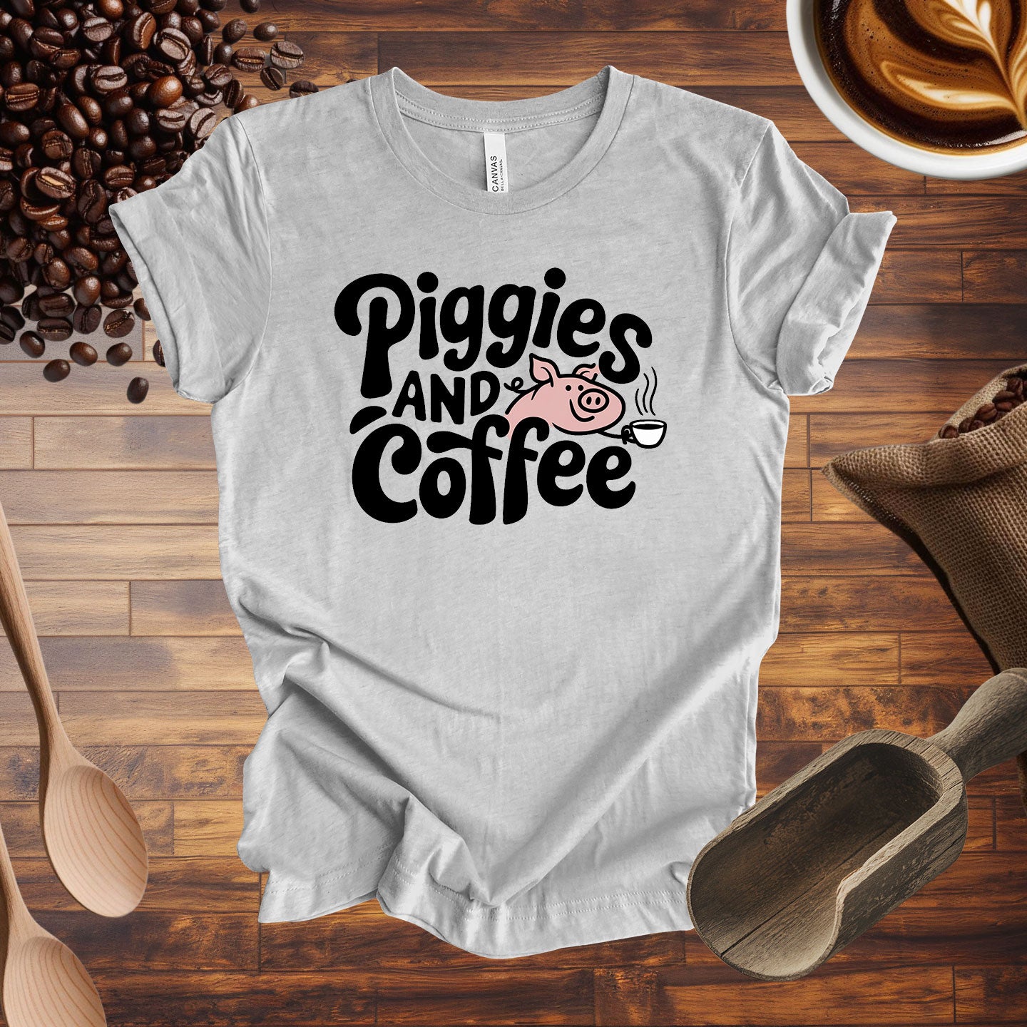 Piggies and Coffee Tee