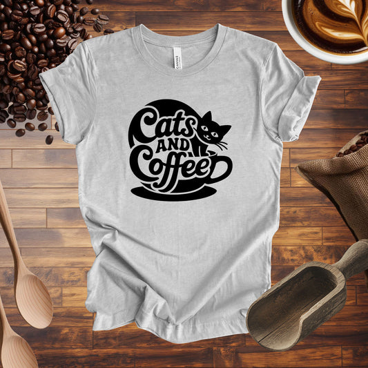 Cats and Coffee Tee