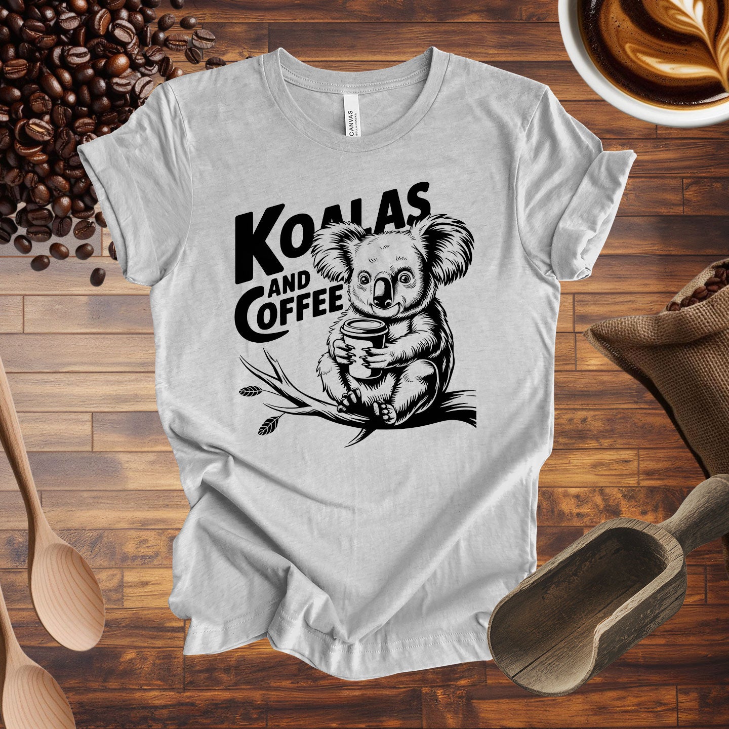 Koalas and Coffee Tee