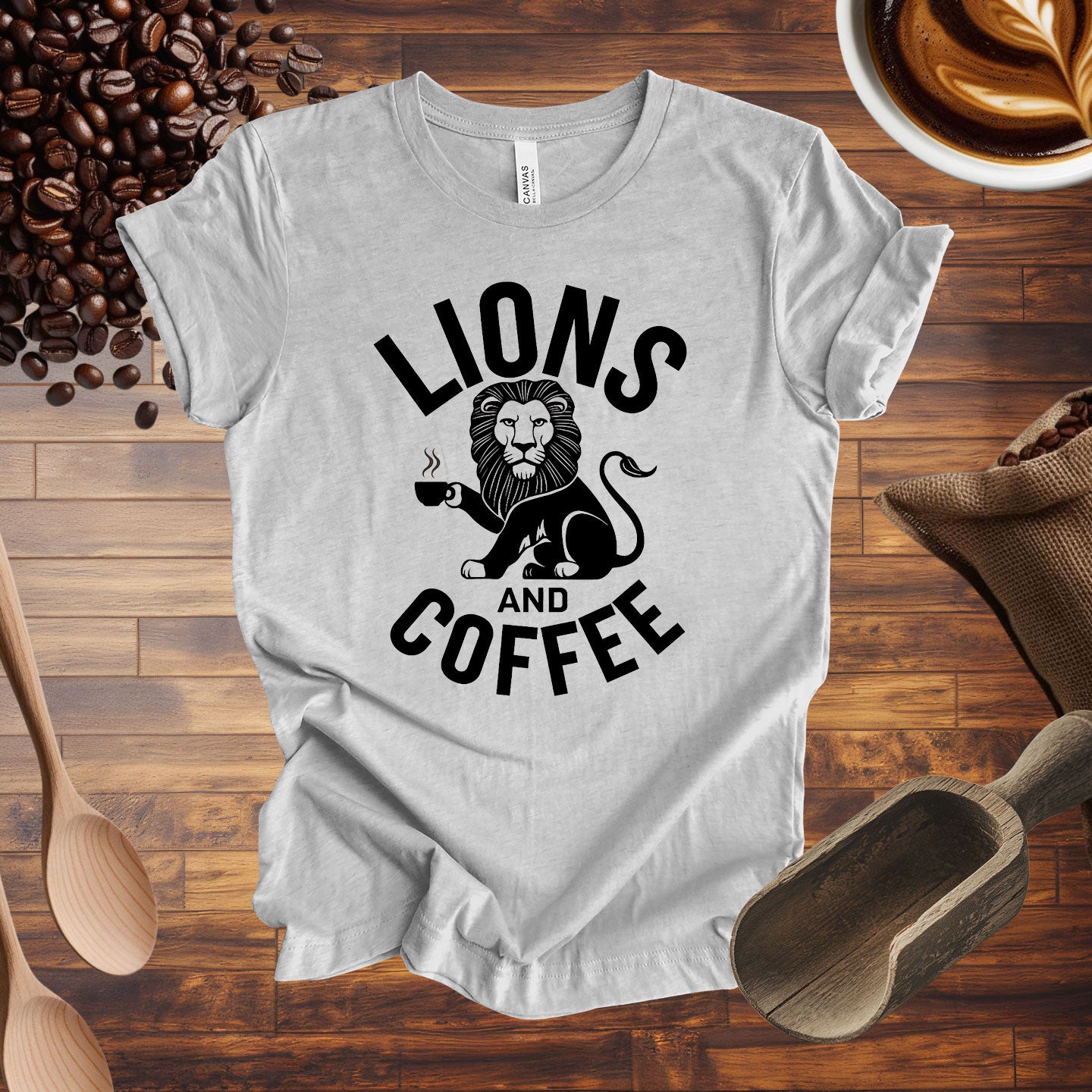 Lions and Coffee Tee