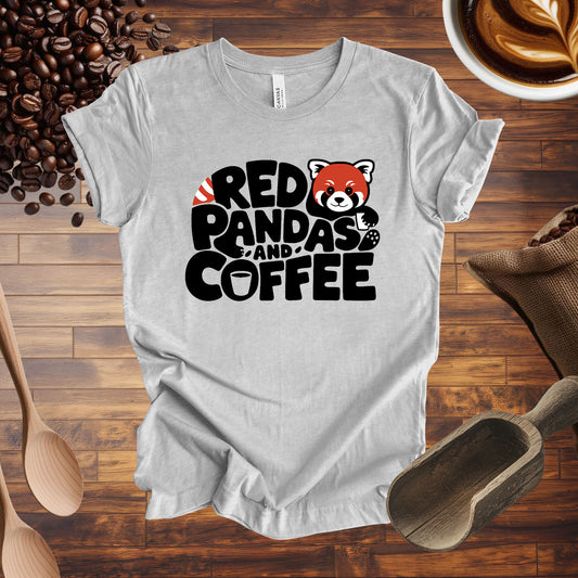 Red Pandas and Coffee Tee