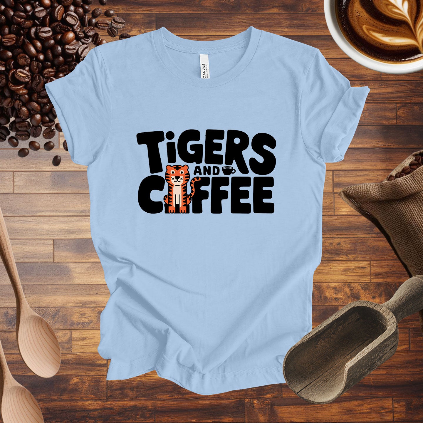 Tigers and Coffee Tee