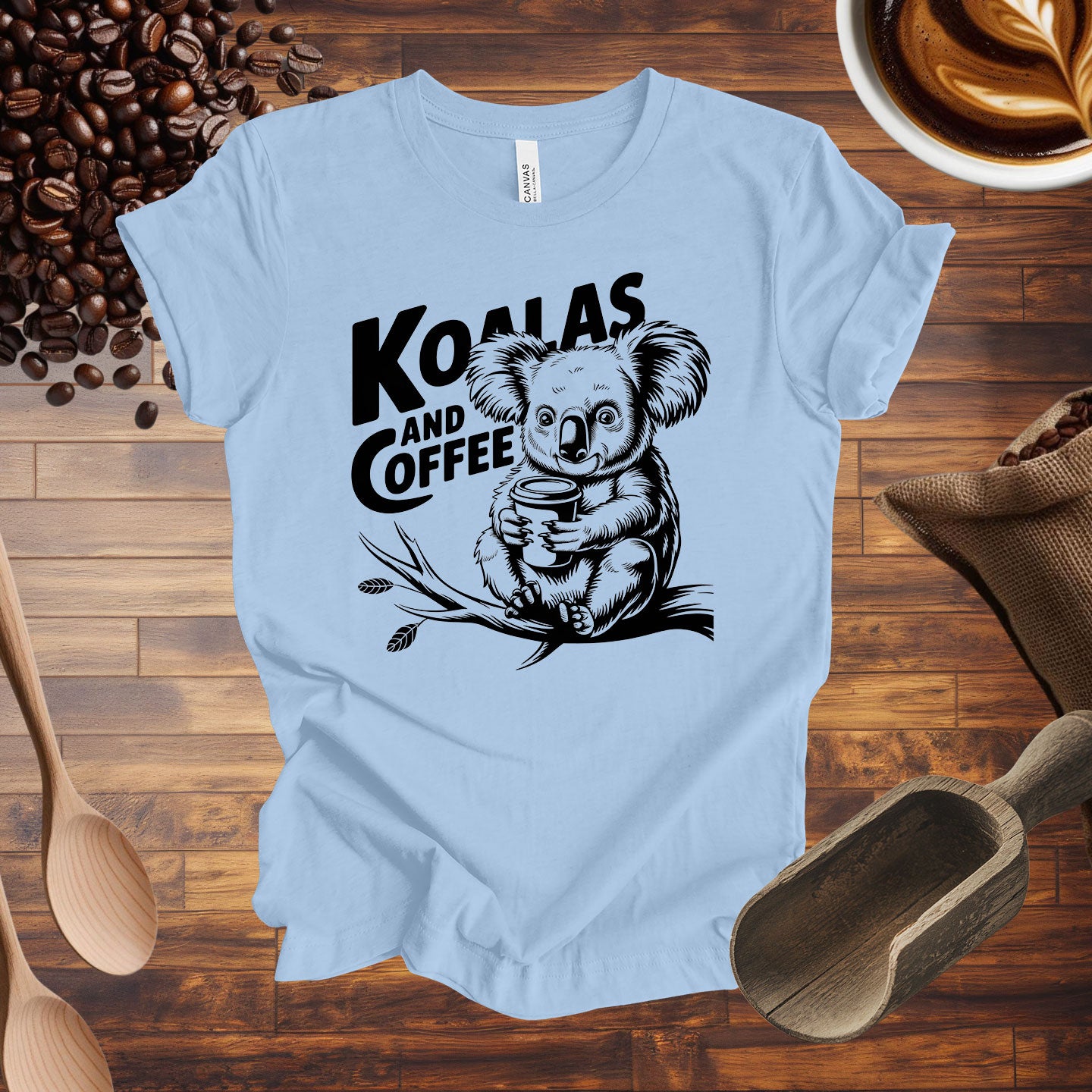 Koalas and Coffee Tee