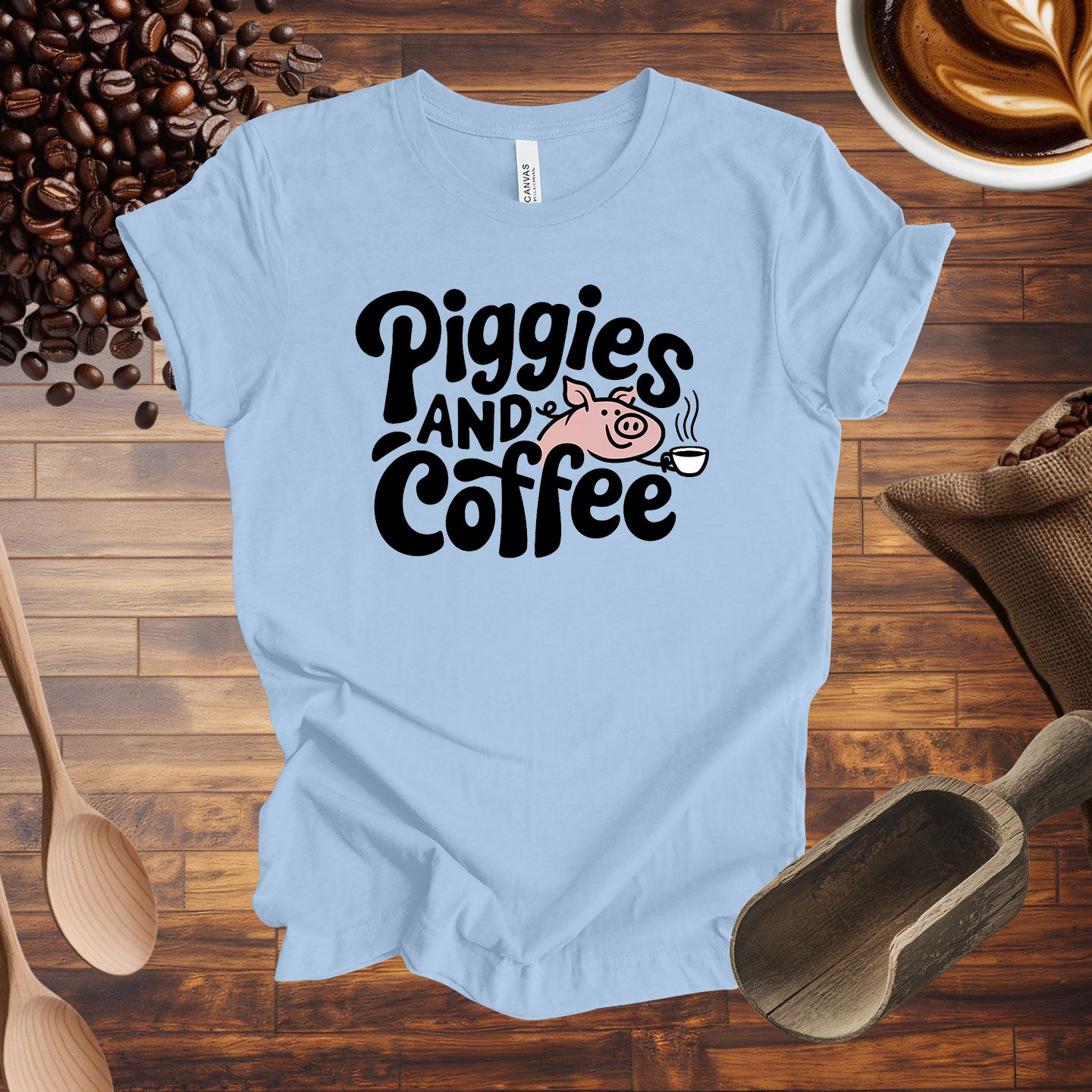 Piggies and Coffee Tee
