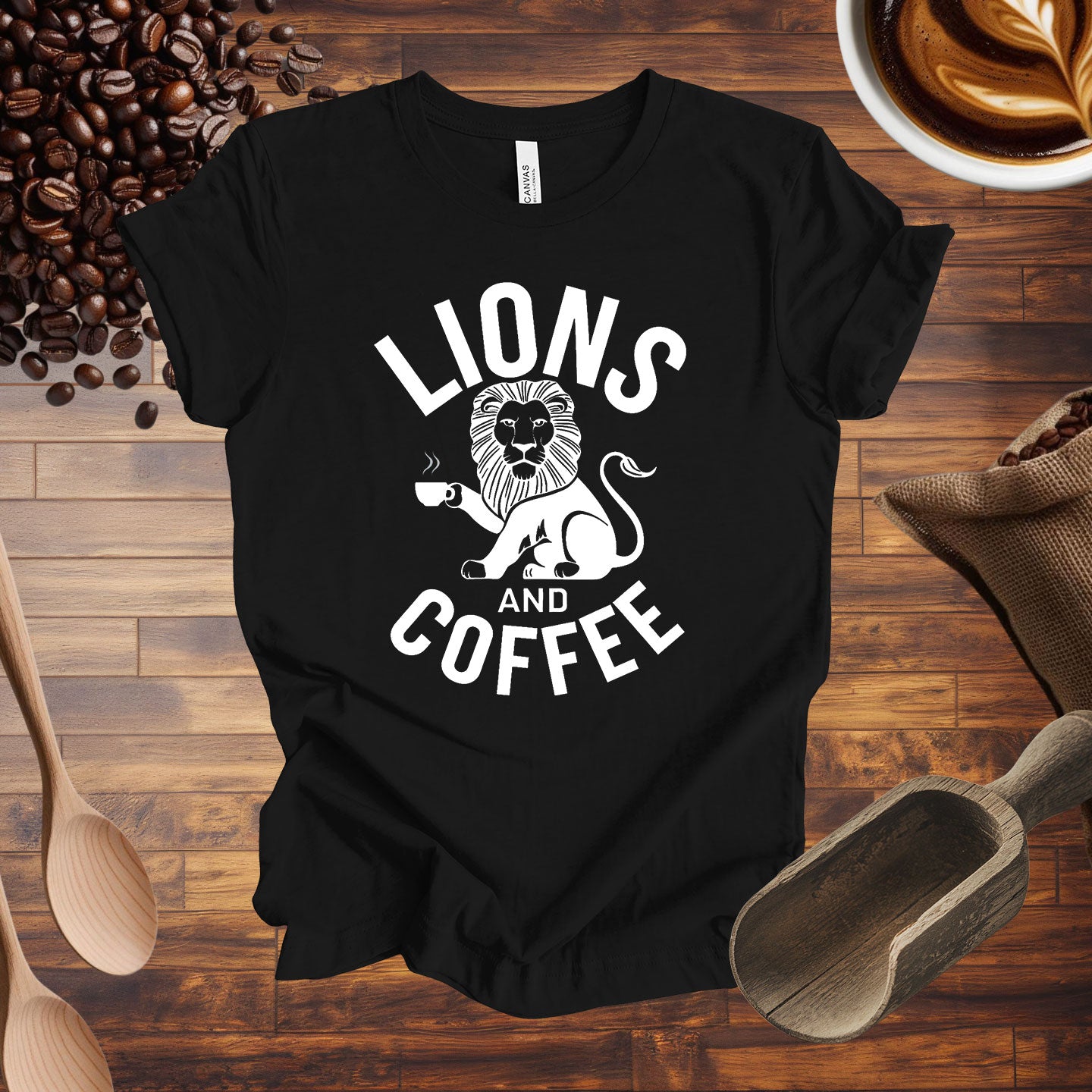 Lions and Coffee Tee