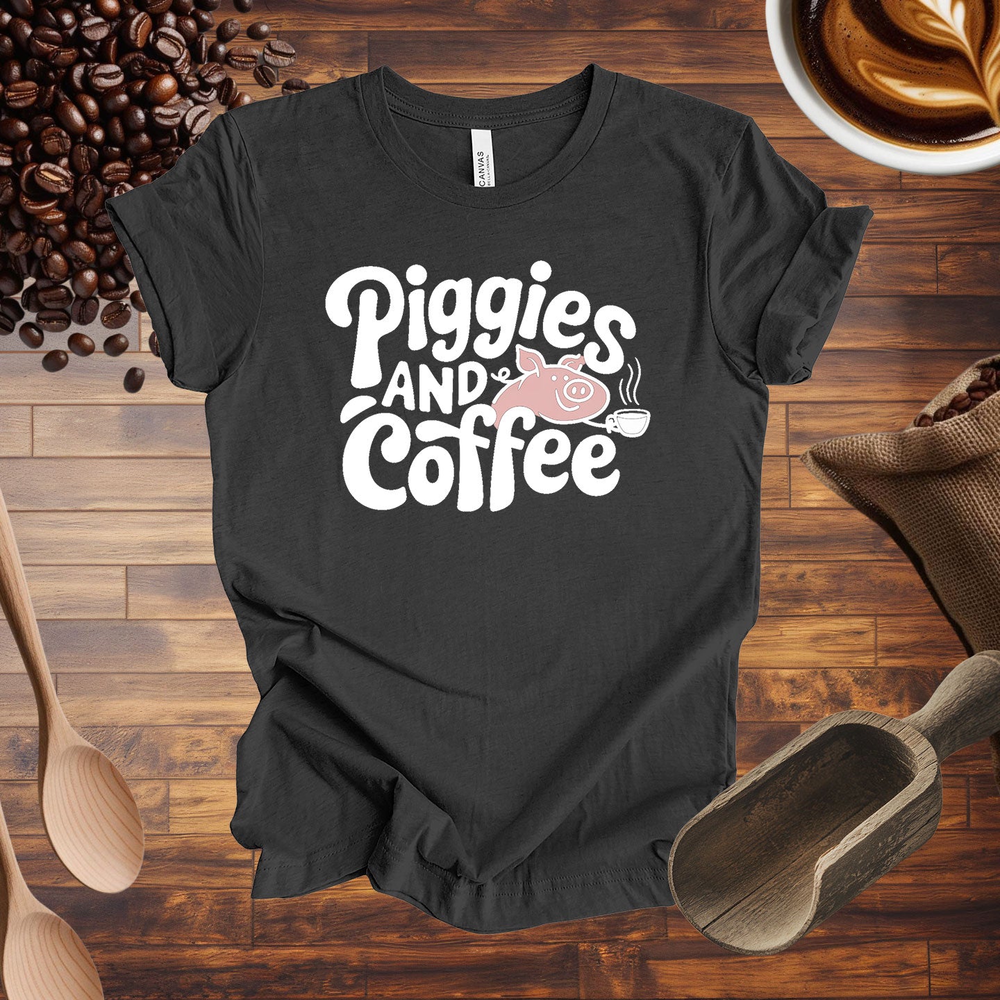 Piggies and Coffee Tee