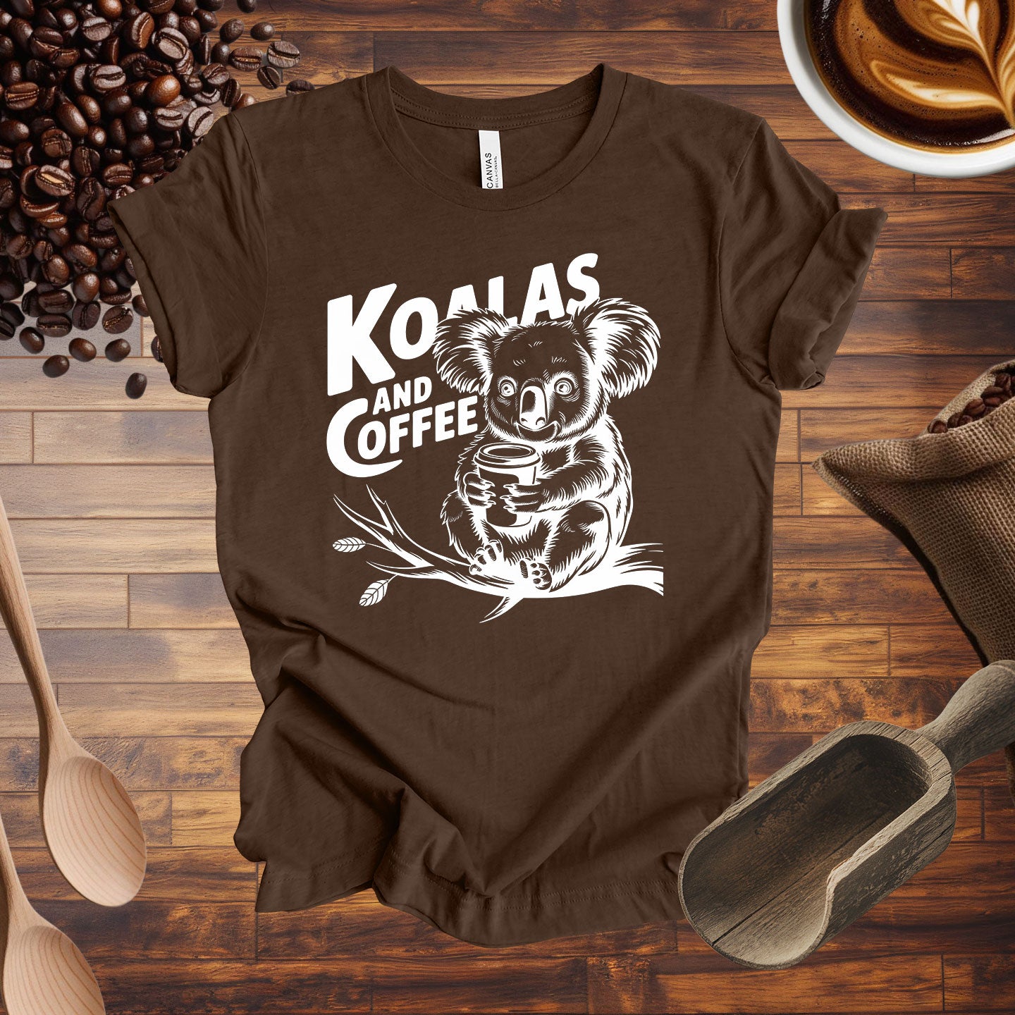 Koalas and Coffee Tee