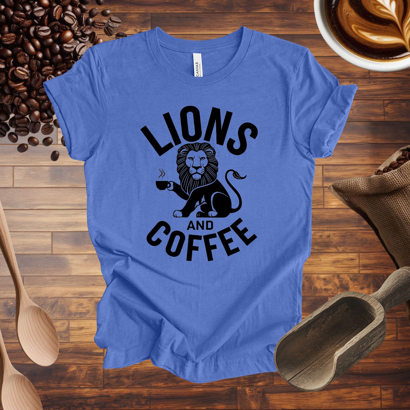 Lions and Coffee Tee