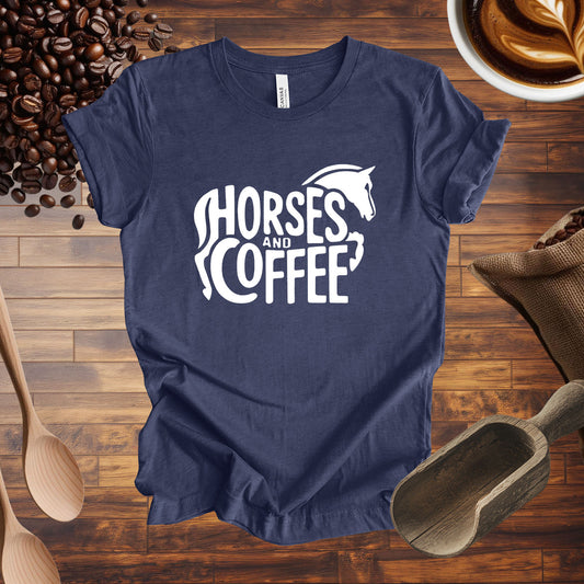 Horses and Coffee Tee