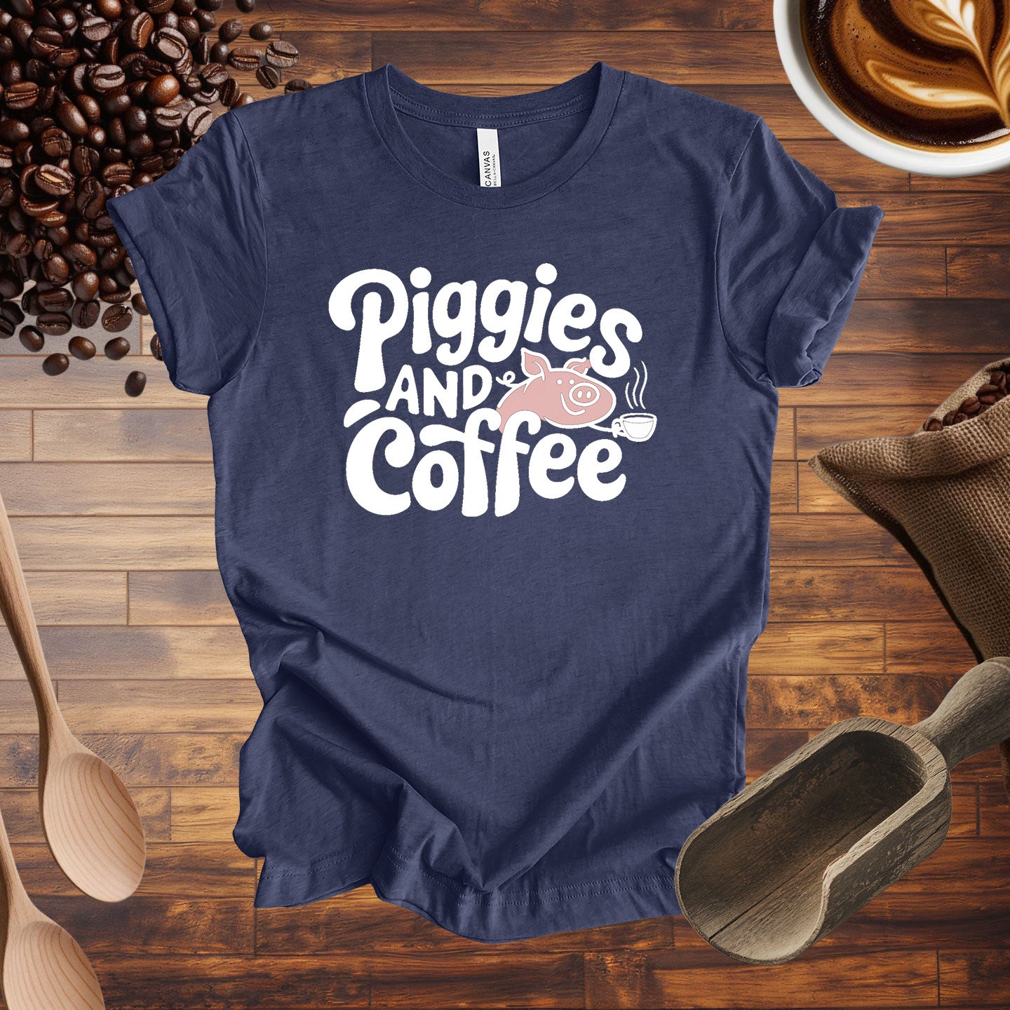 Piggies and Coffee Tee