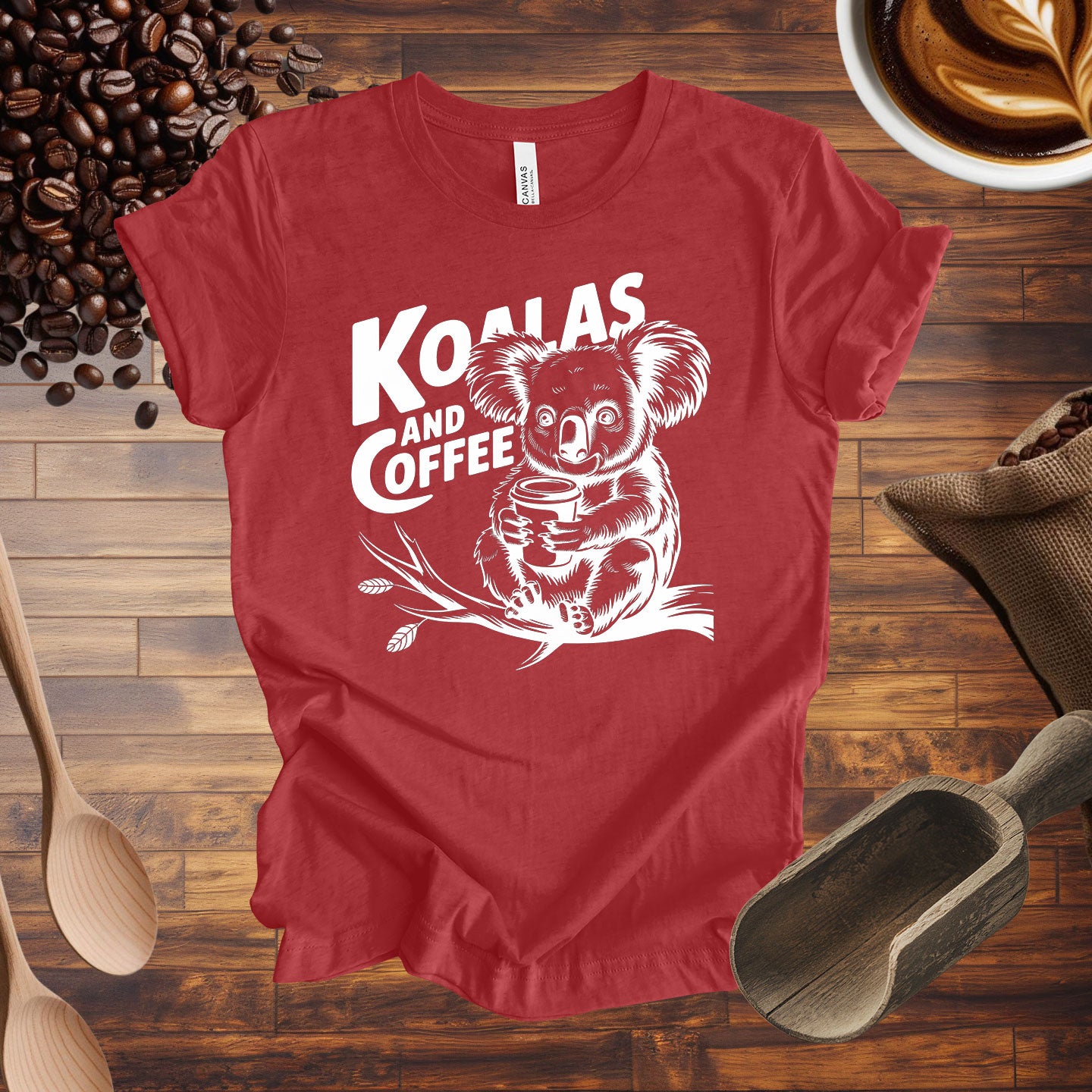 Koalas and Coffee Tee