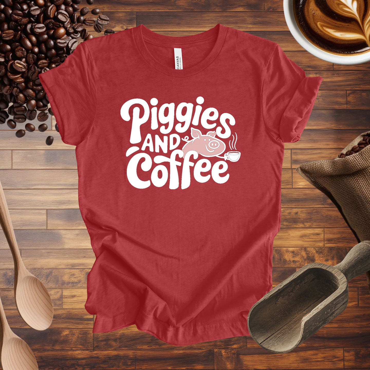 Piggies and Coffee Tee