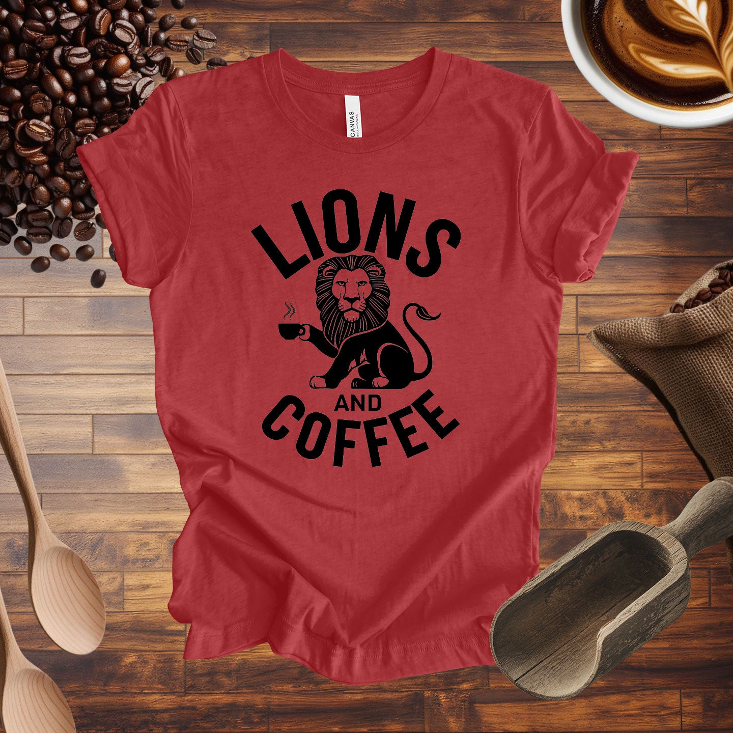 Lions and Coffee Tee