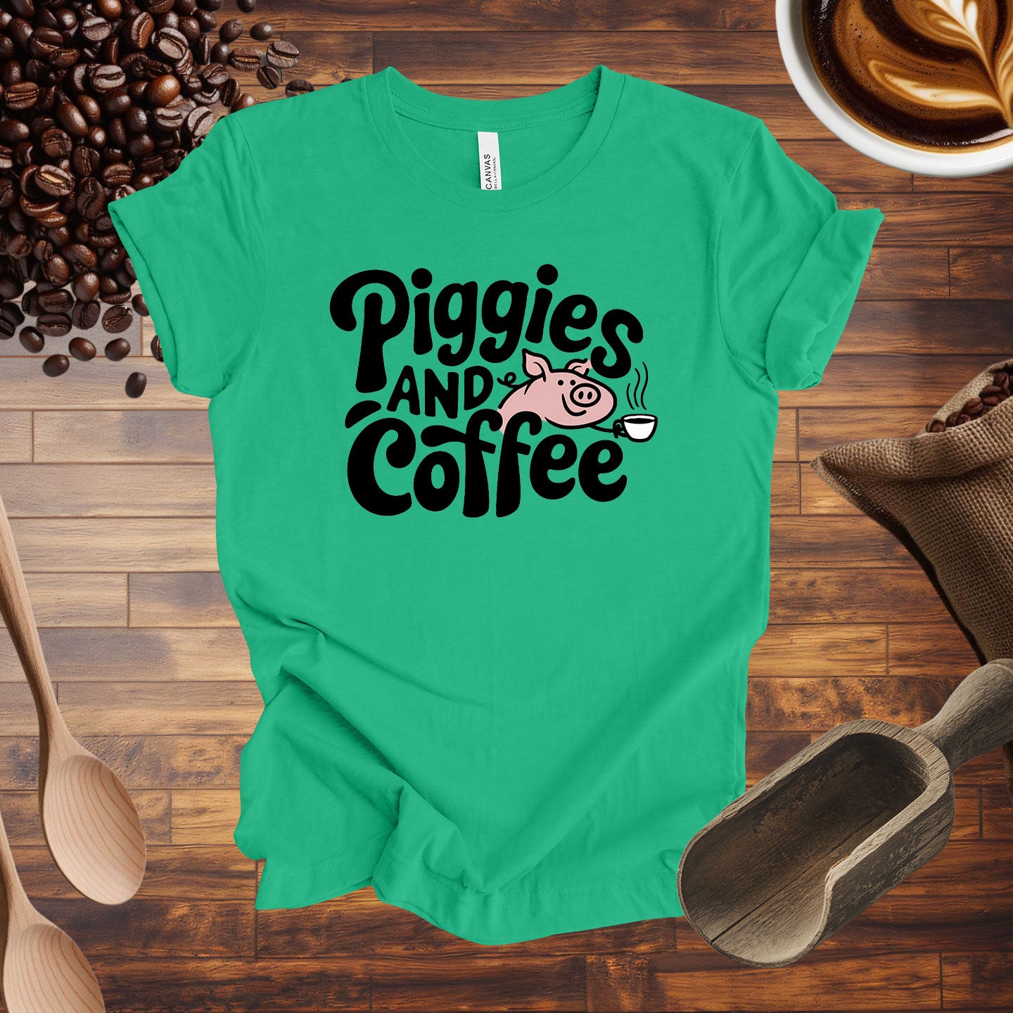 Piggies and Coffee Tee