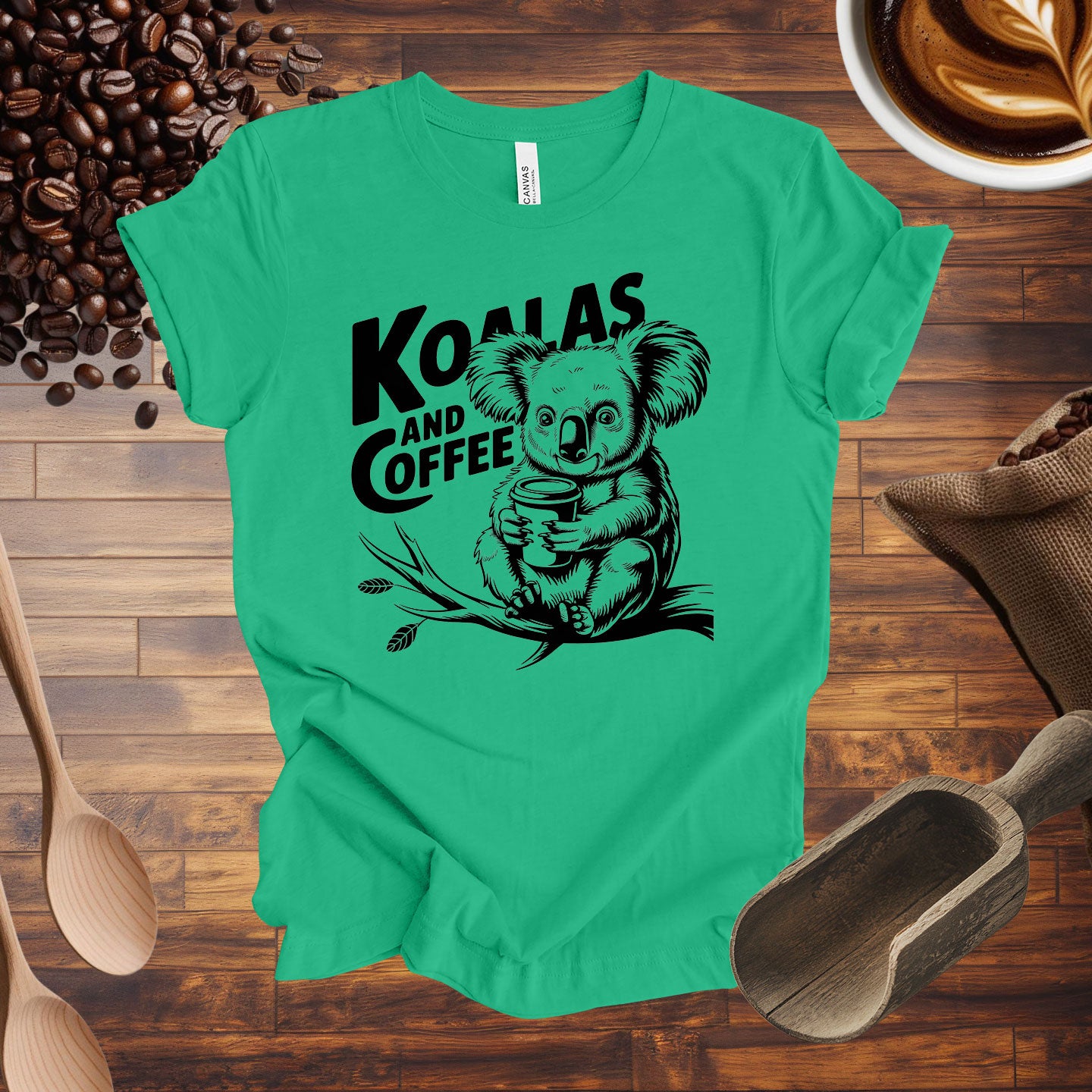 Koalas and Coffee Tee